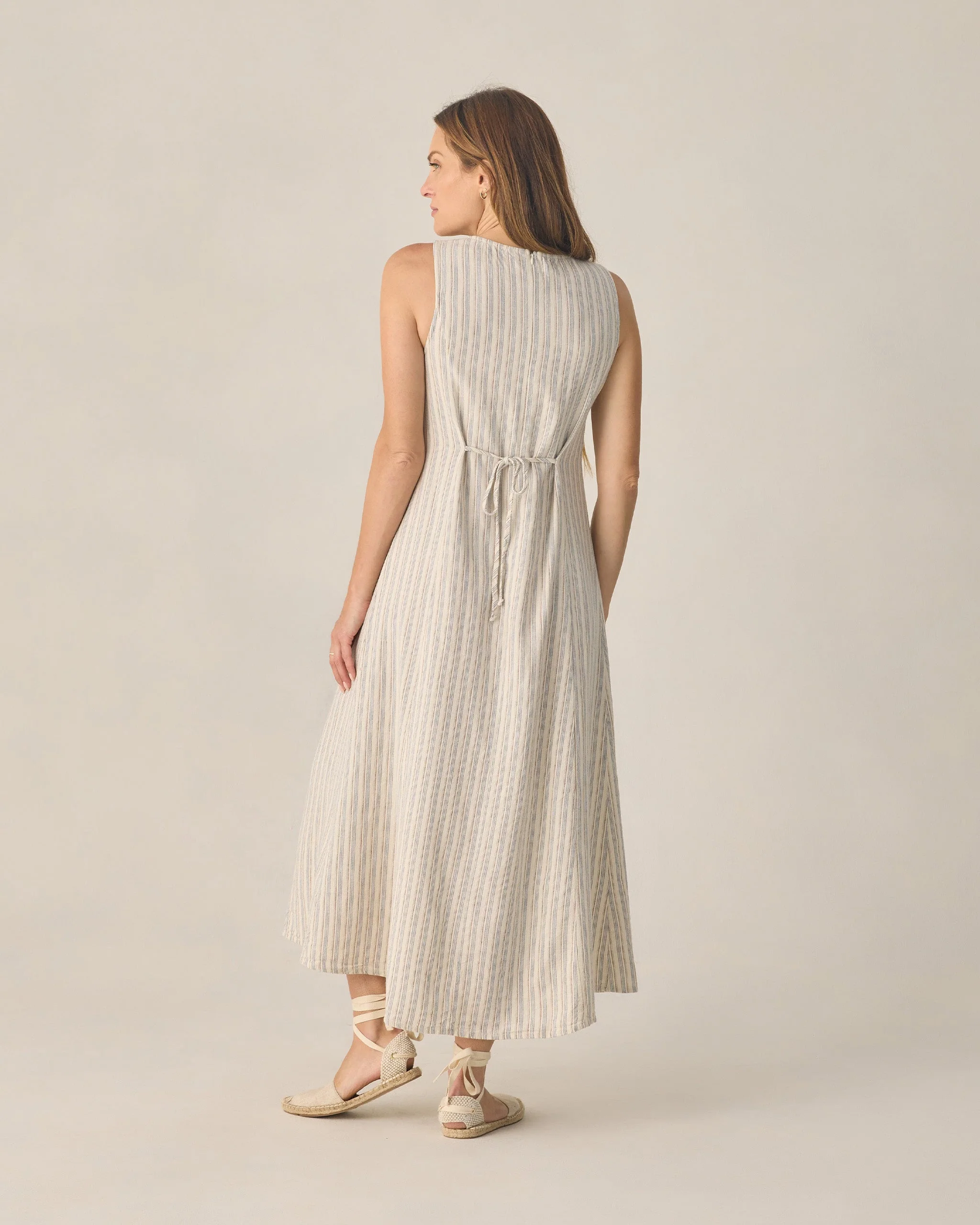 Women's Indi Midi Dress Nautical Stripe - Image 2