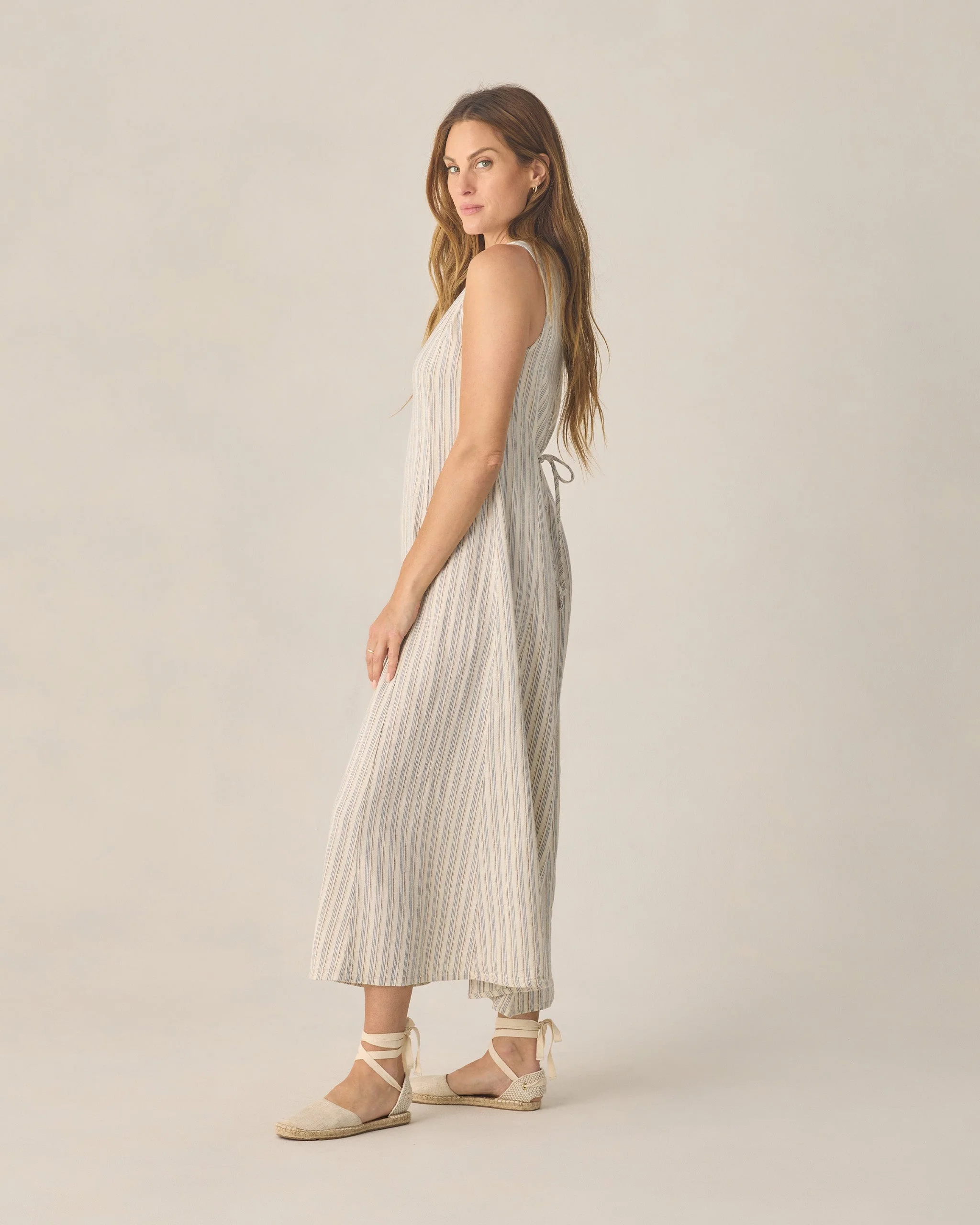 Women's Indi Midi Dress Nautical Stripe - Image 3