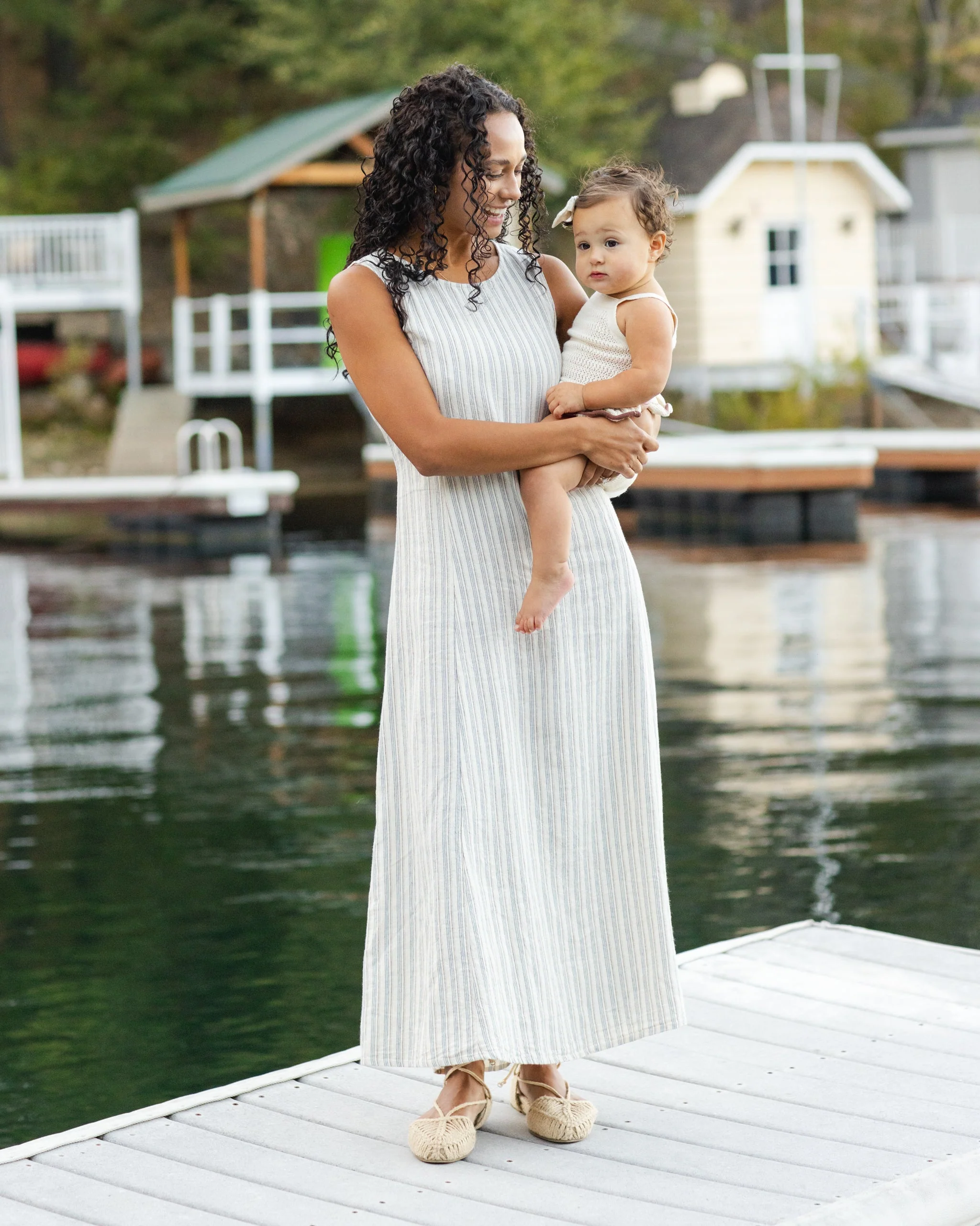 Women's Indi Midi Dress Nautical Stripe - Image 6