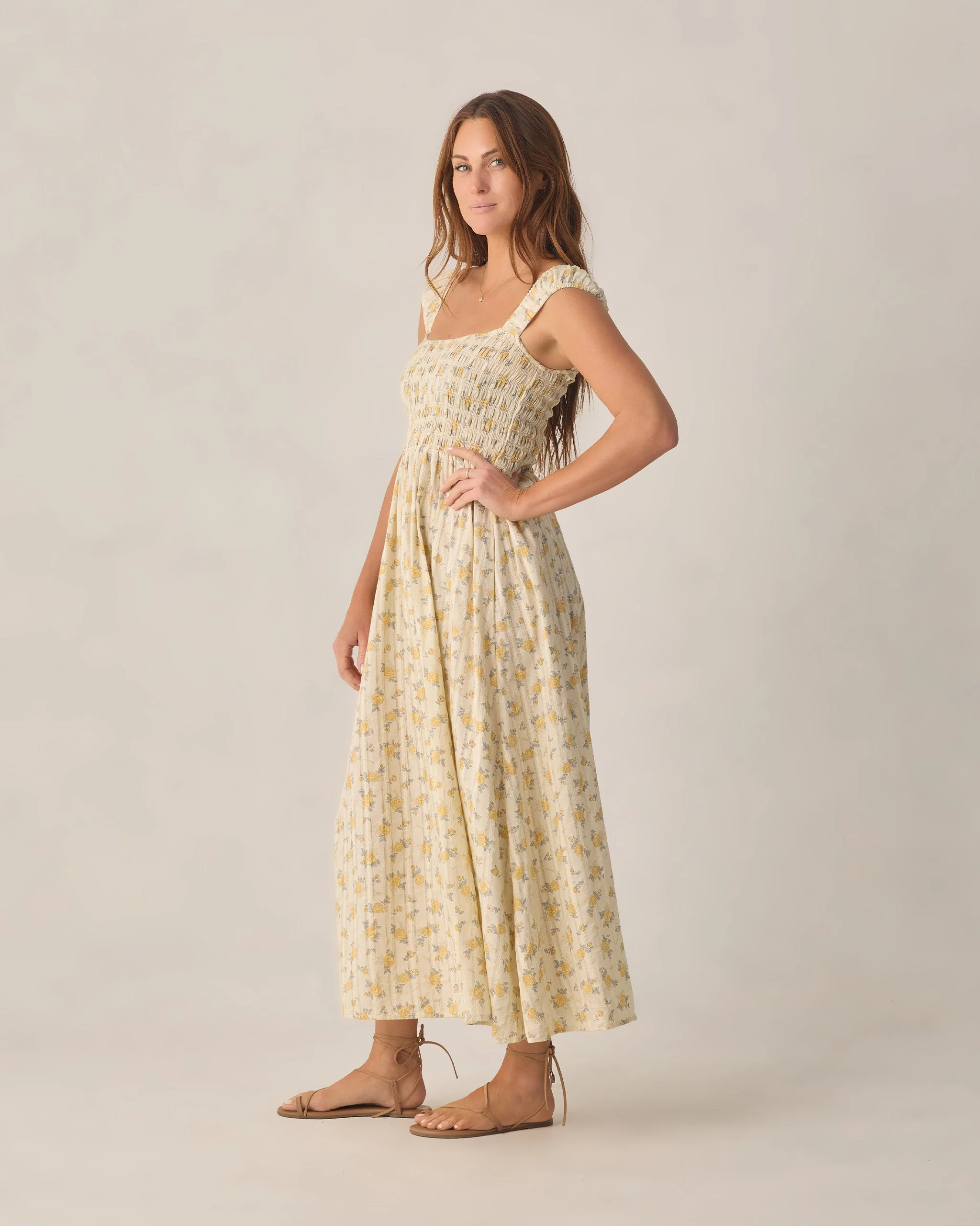 Women's Ivy Dress Lemon Ditsy Flower - Image 3