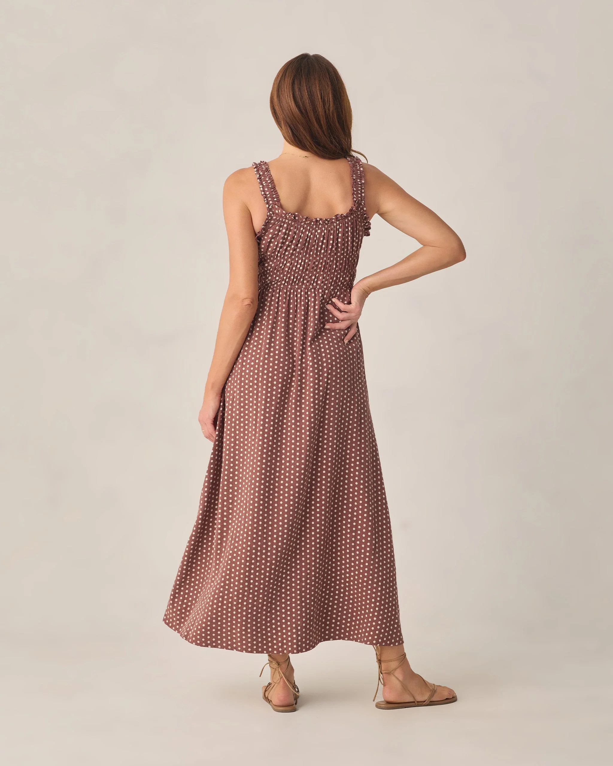 Women's Jane Dress Chocolate Polka Dot - Image 2