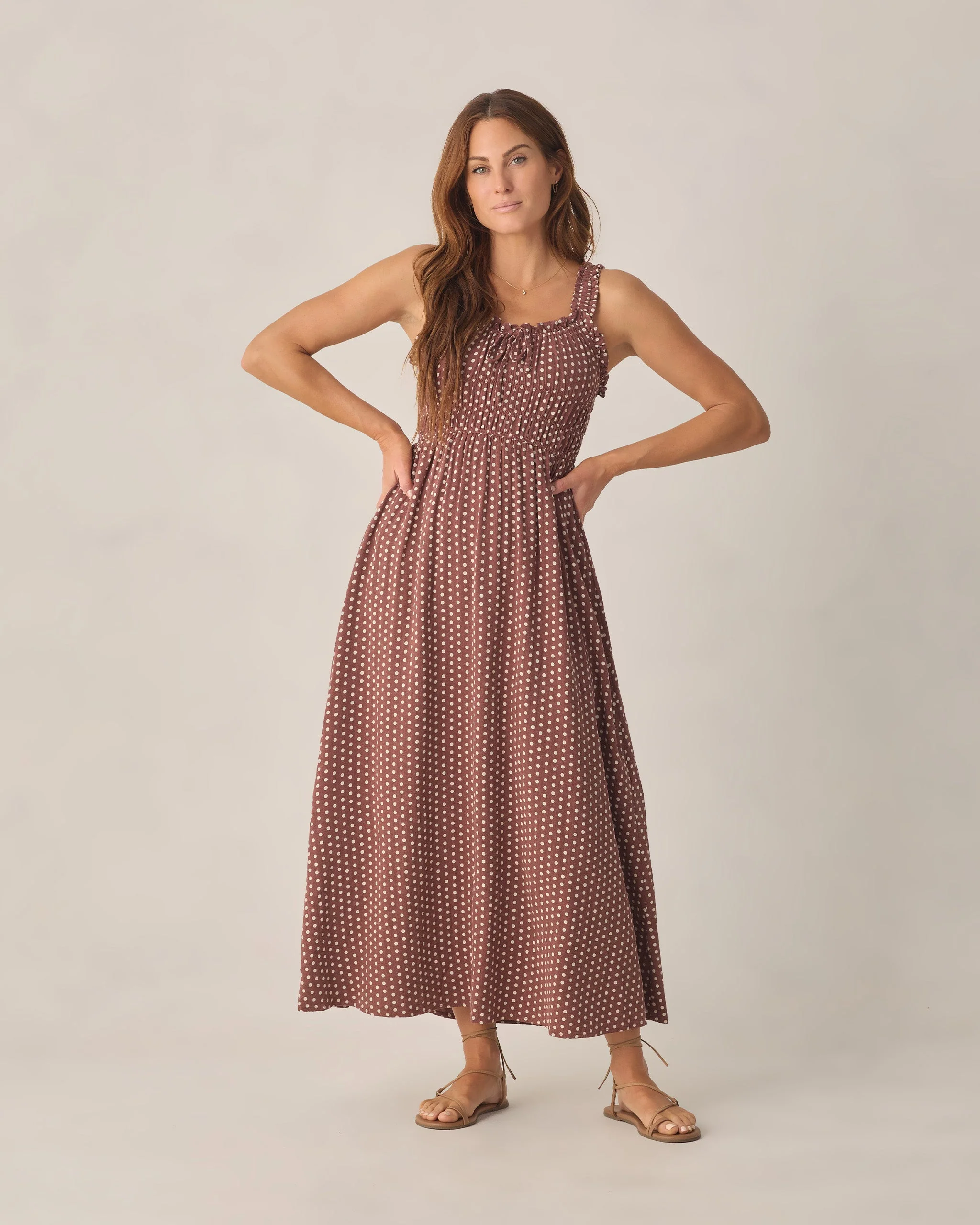 Women's Jane Dress Chocolate Polka Dot - Image 5