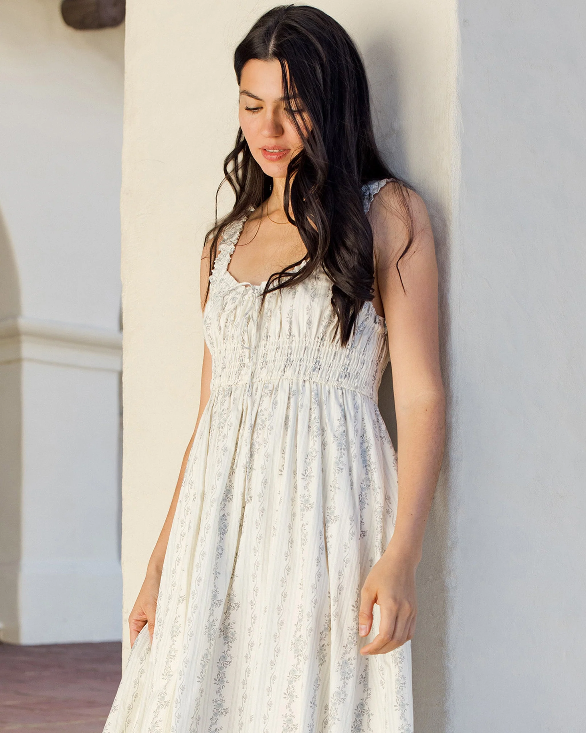 Women's Jane Dress French Floral Stripe - Image 5