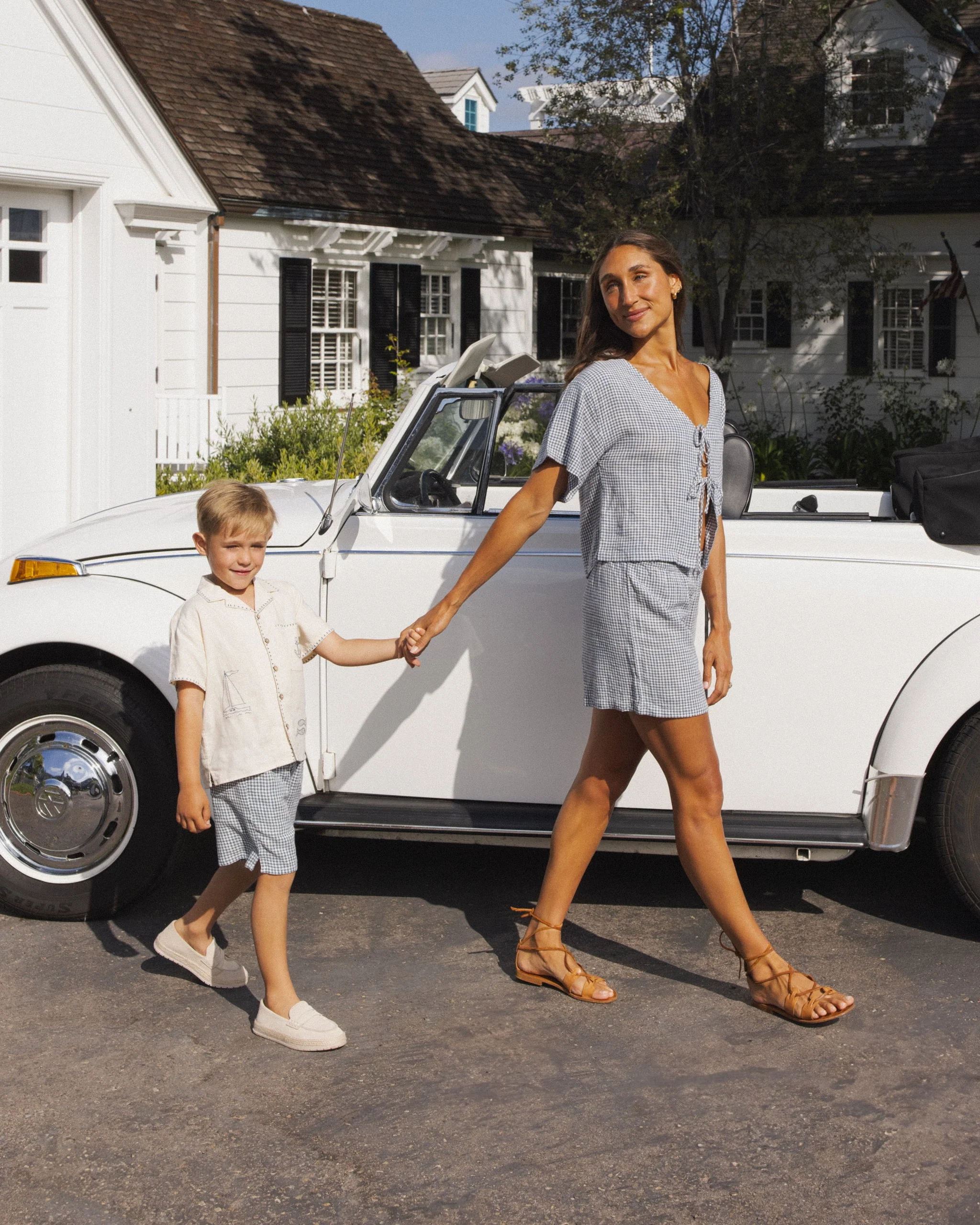 Women's Juniper Set Marine Gingham - Image 6