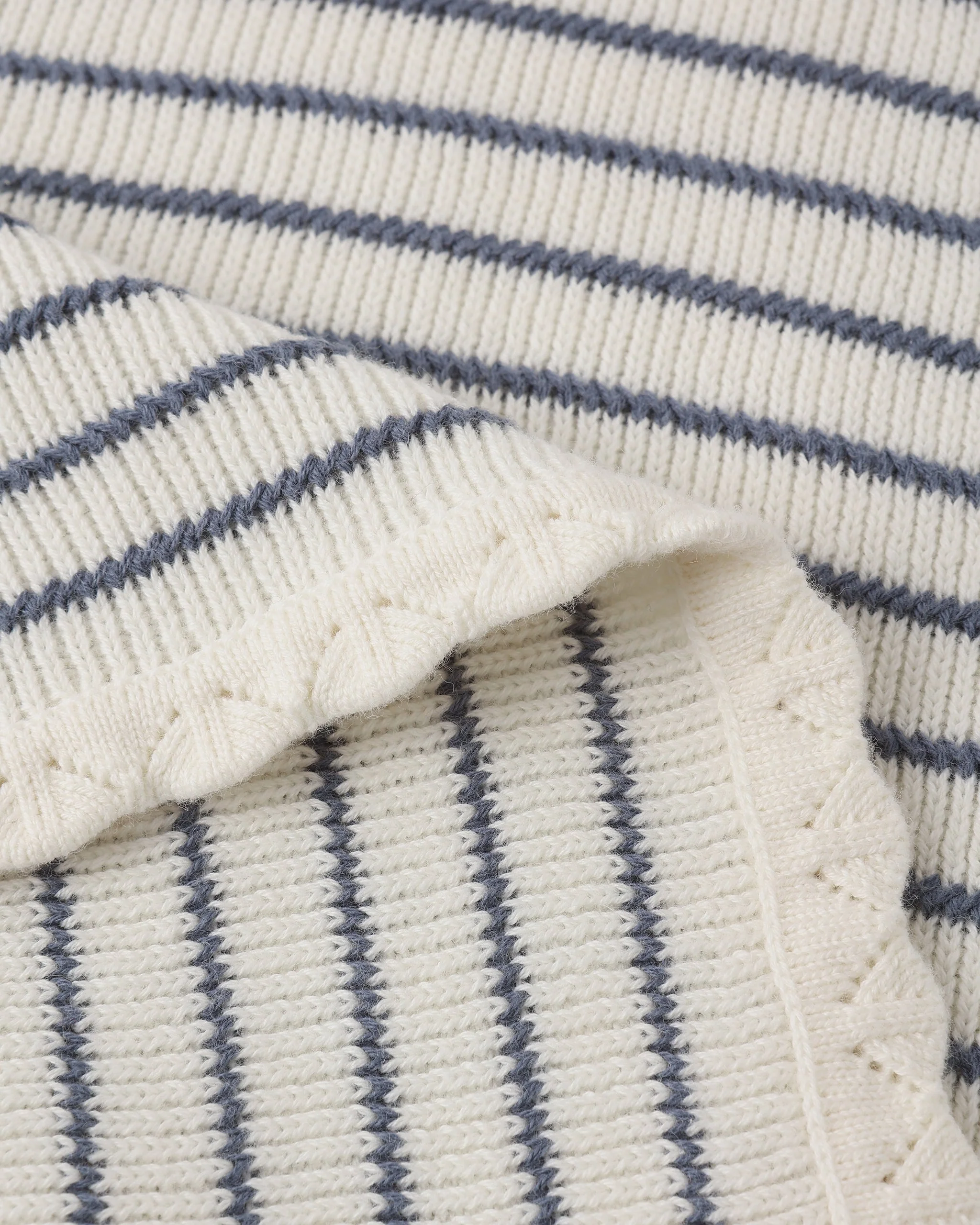 Women's Knit Vest Marine Stripe - Image 6