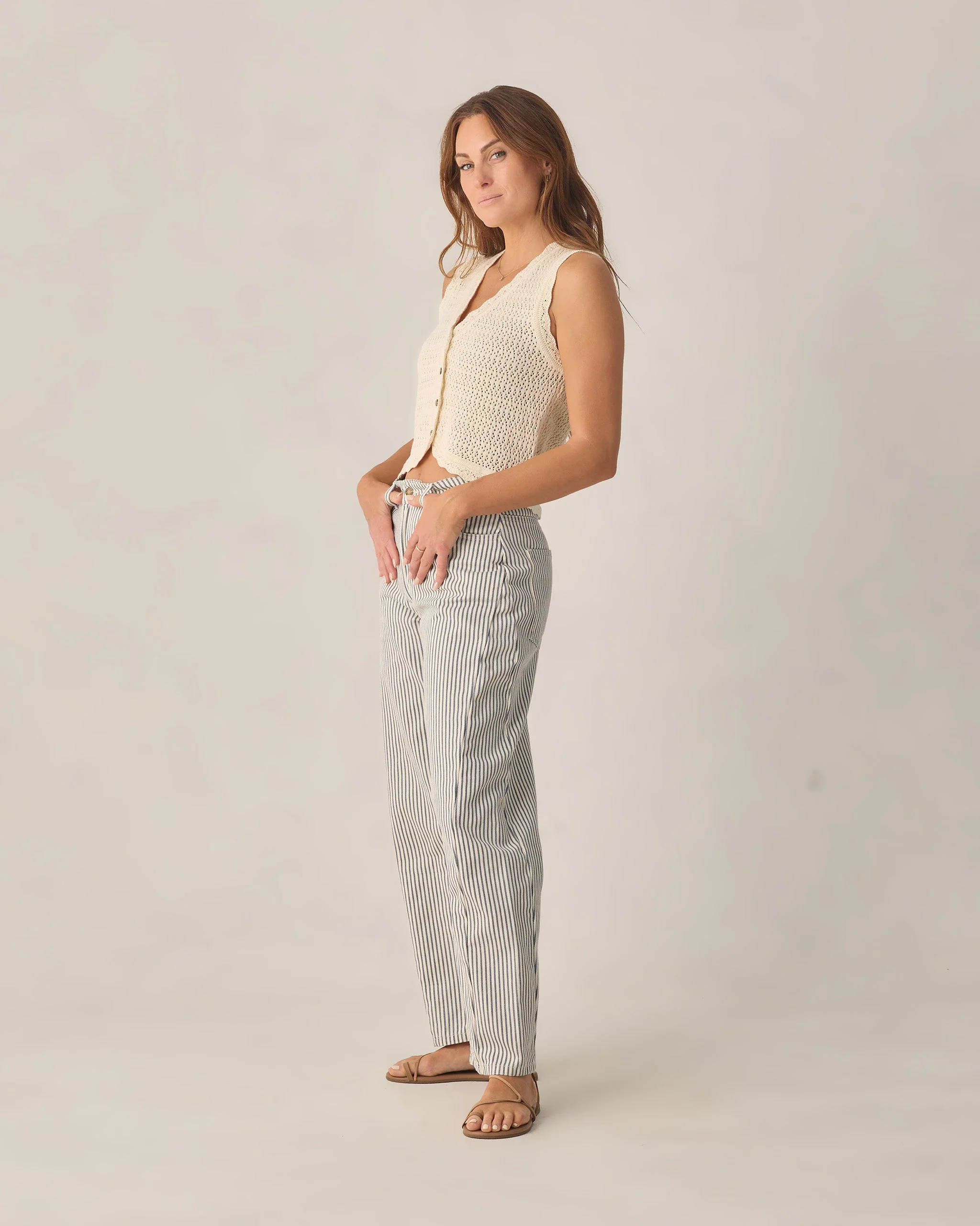 Women's Knit Vest Natural - Image 3