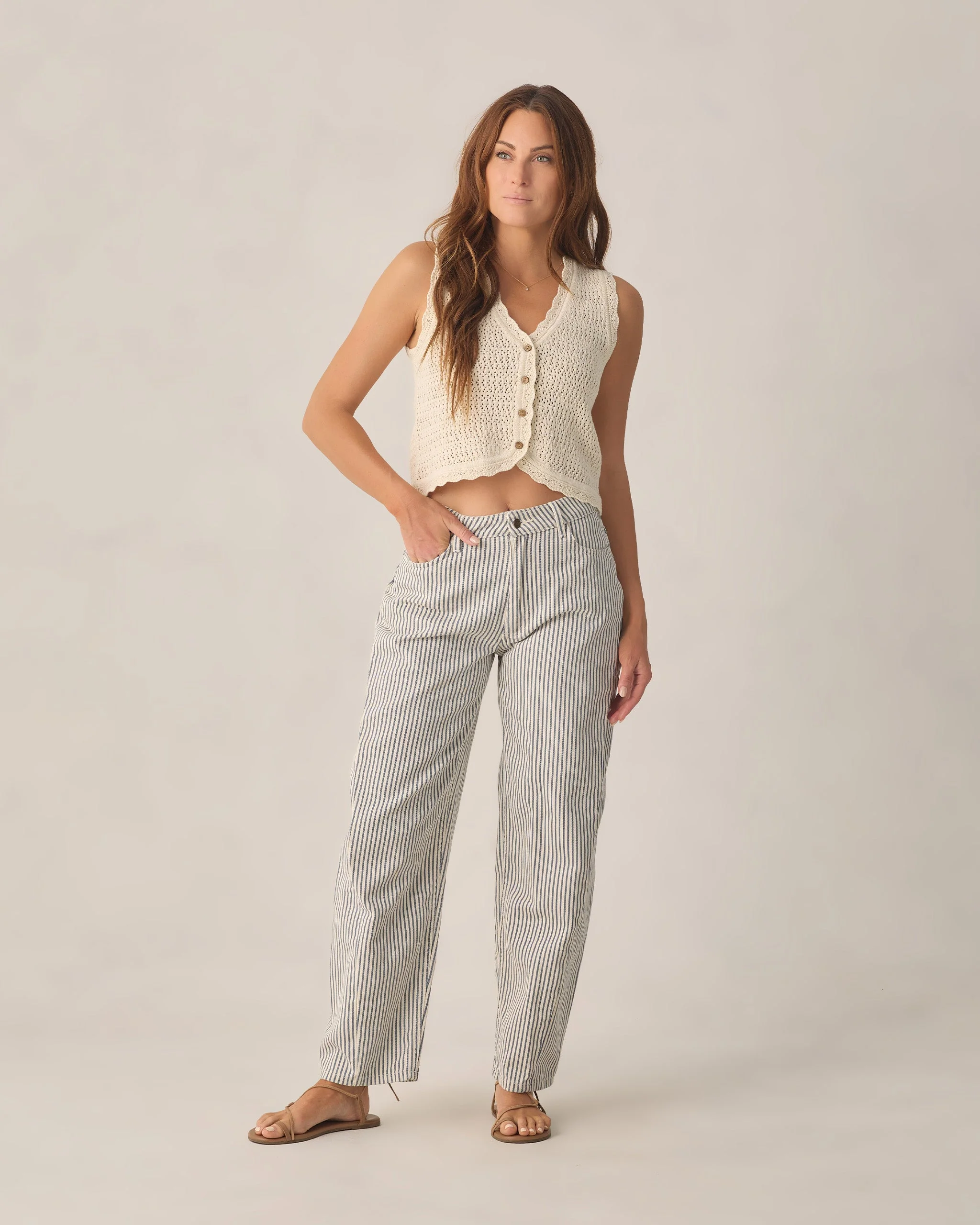 Women's Knit Vest Natural - Image 4