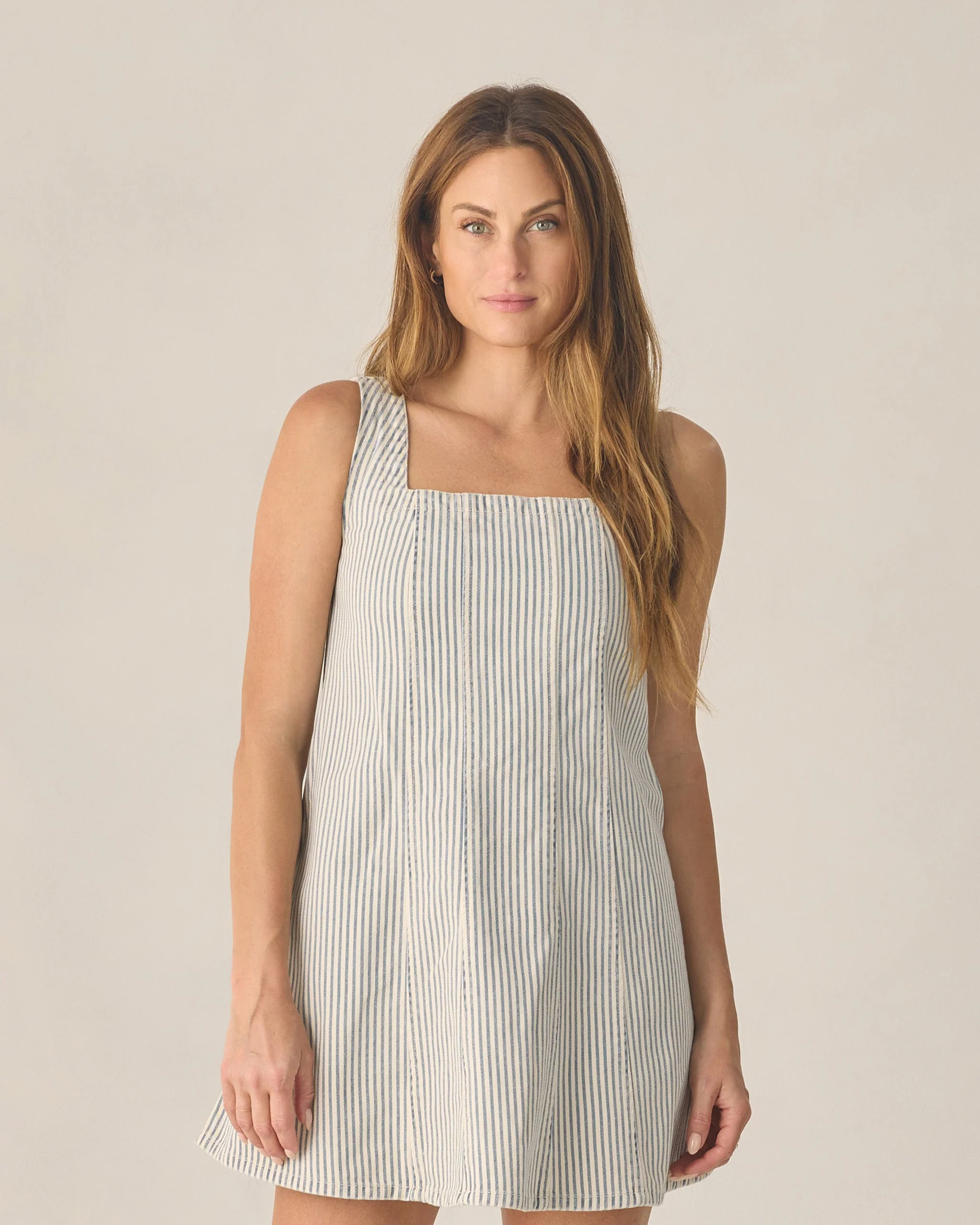 Women's Maeve Mini Dress Railroad Stripe - Image 4