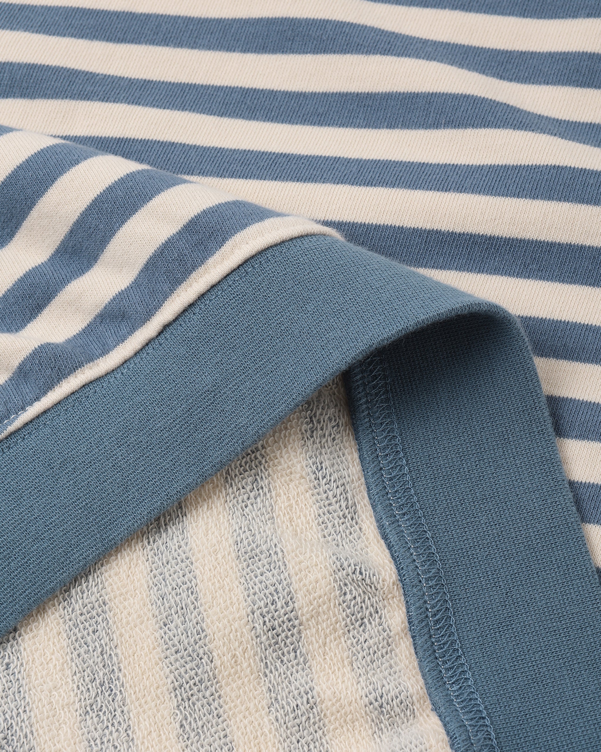 Women's Oversized Crew + Short Set Marine Stripe - Image 5