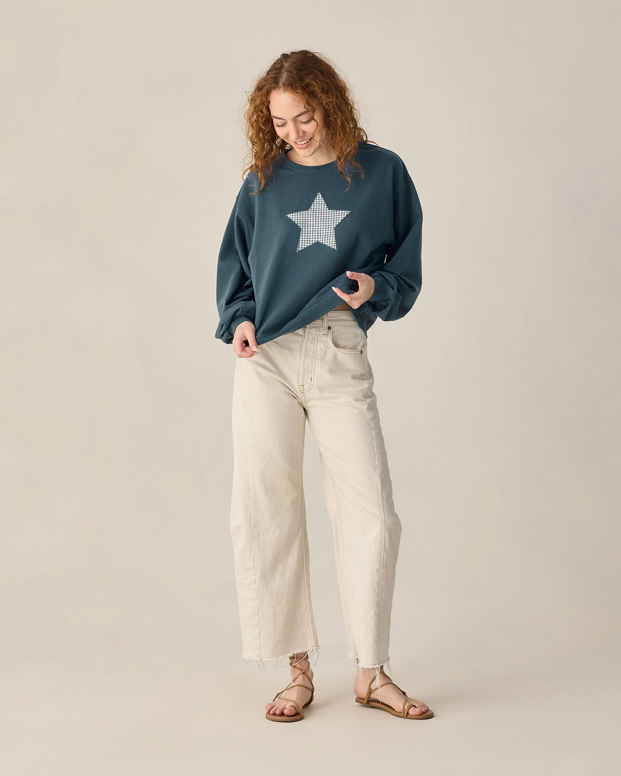 Women's Pier Sweatshirt Navy - Image 3