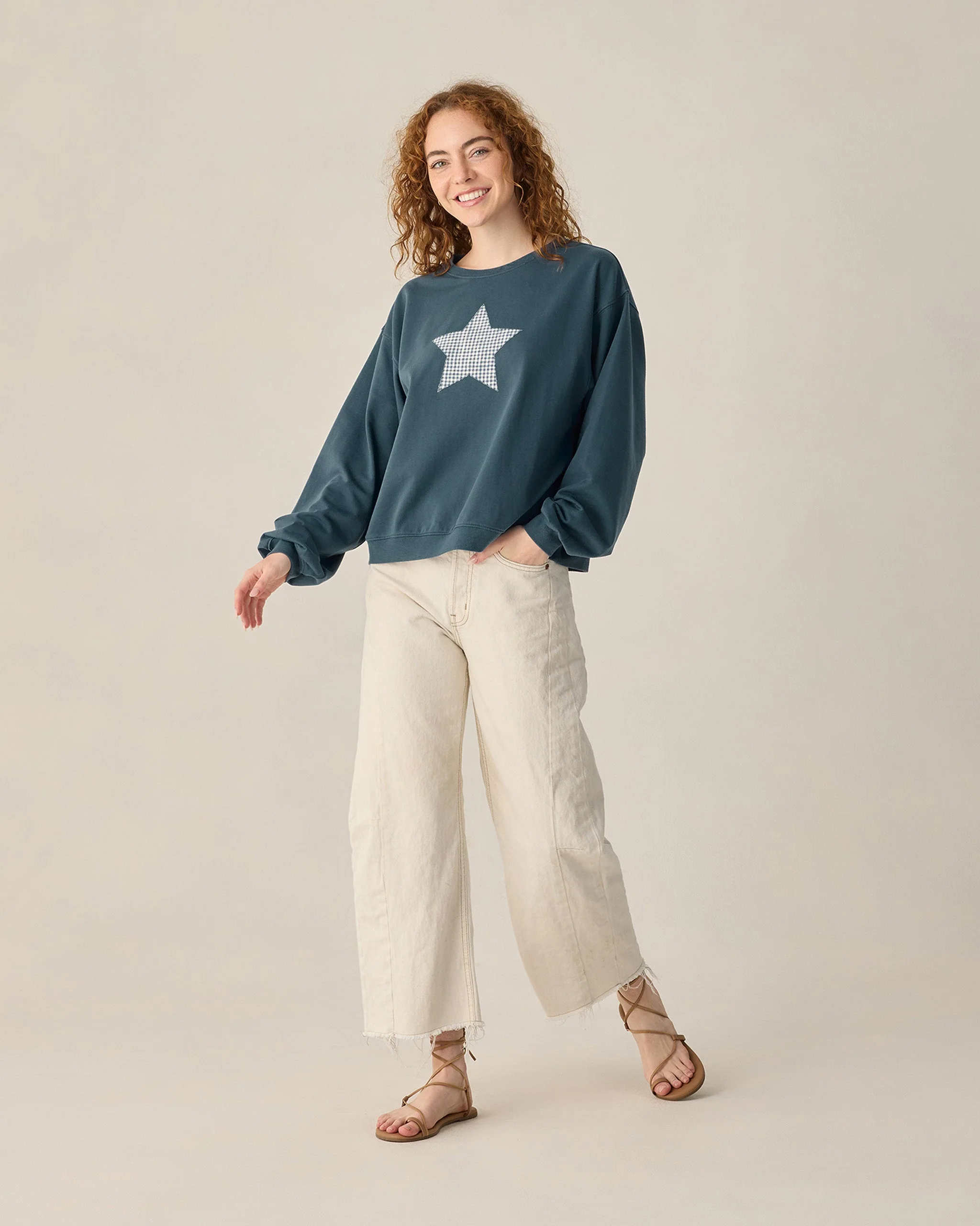 Women's Pier Sweatshirt Navy - Image 4