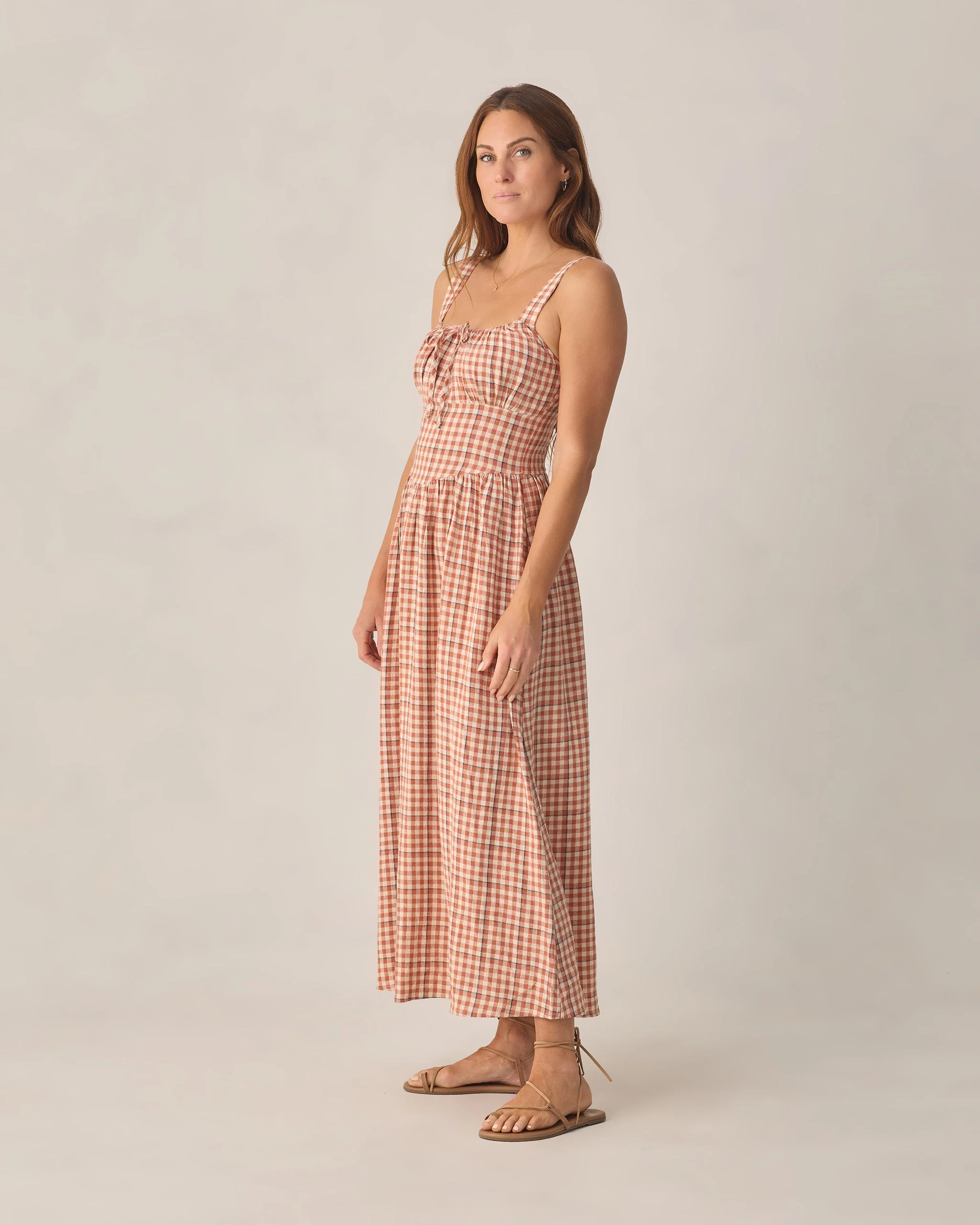 Women's Primrose Maxi Dress Poppy Gingham - Image 3