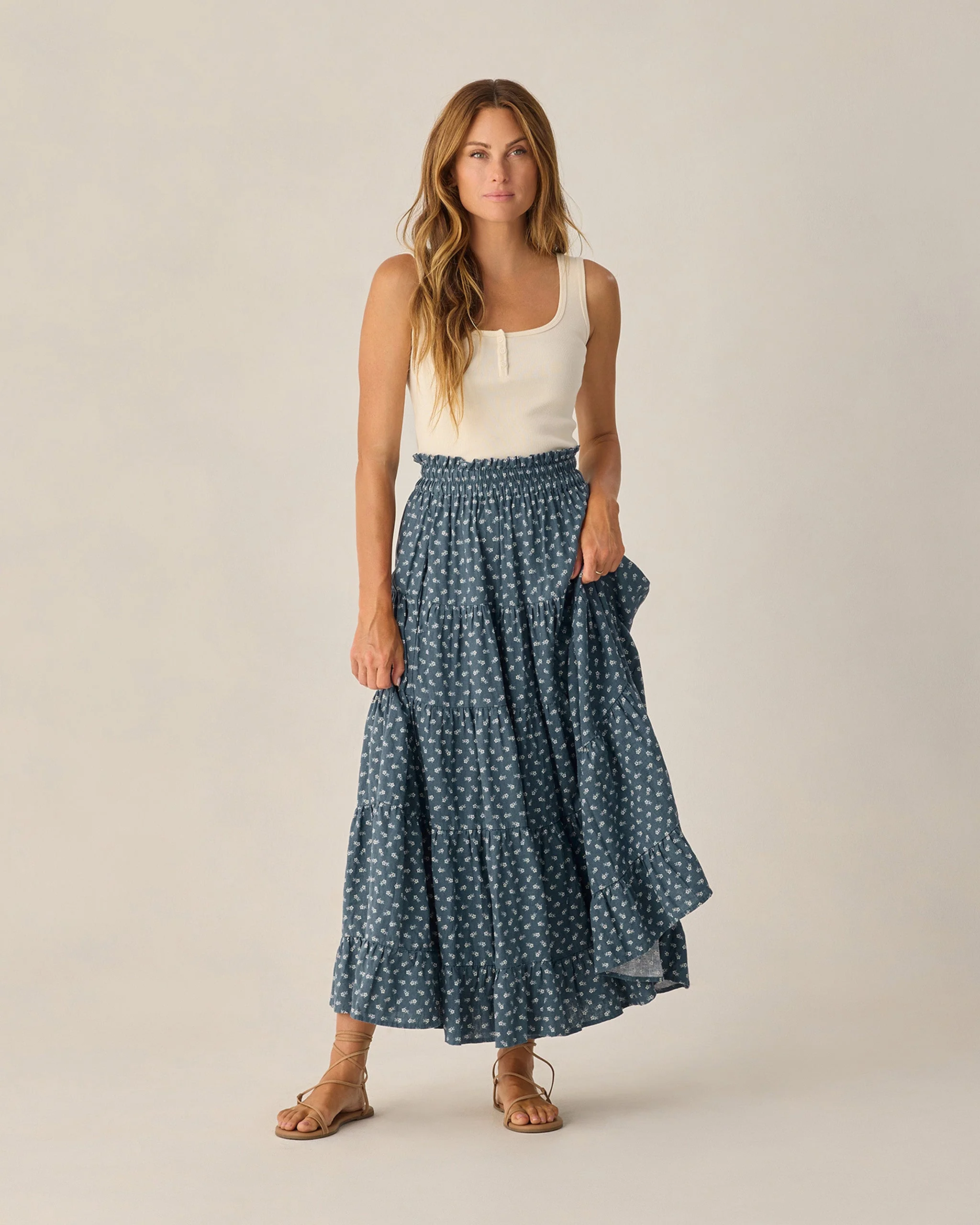 Women's Ribbed Tank Natural - Image 6