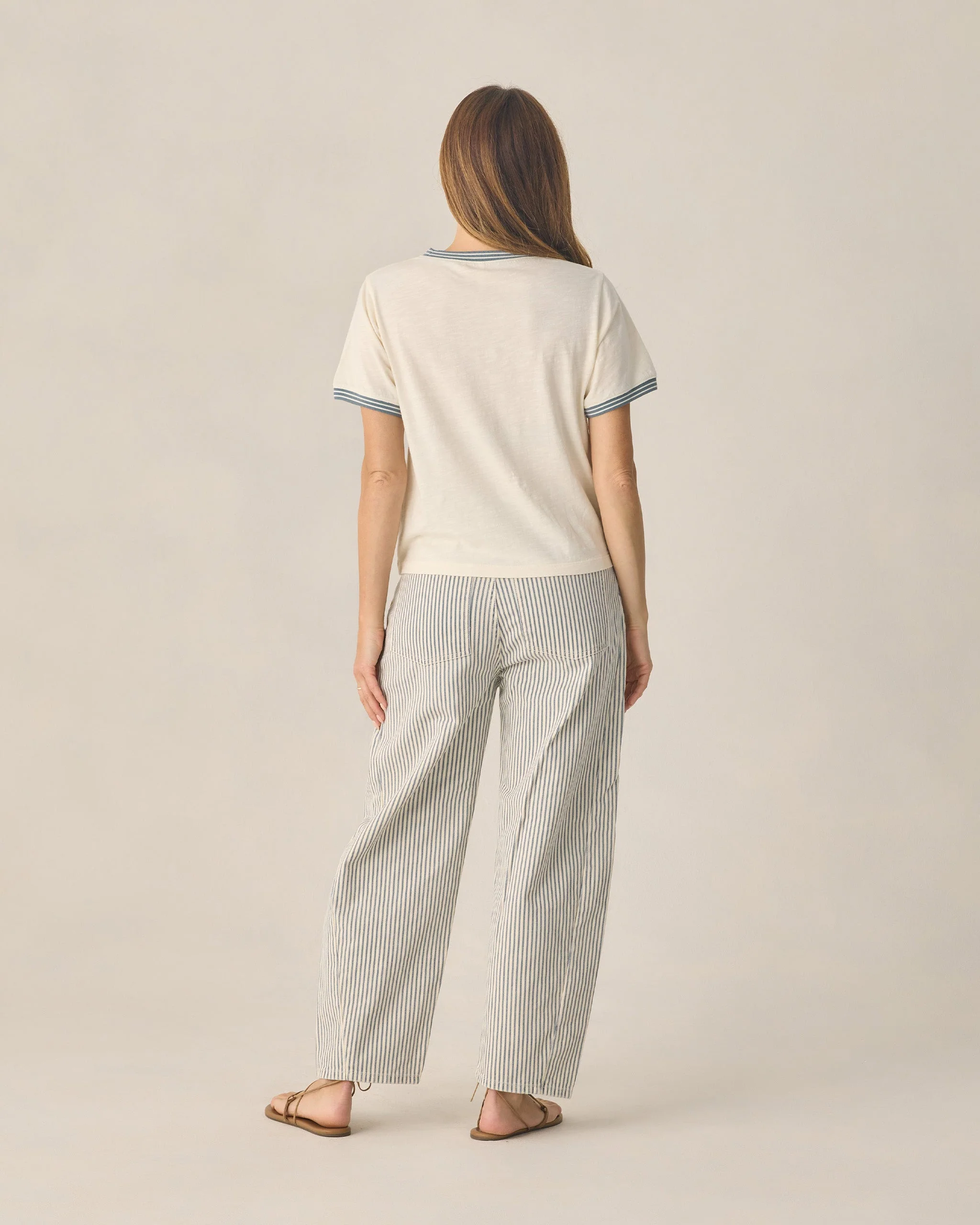 Women's Ringer Tee Anchor Bow - Image 2