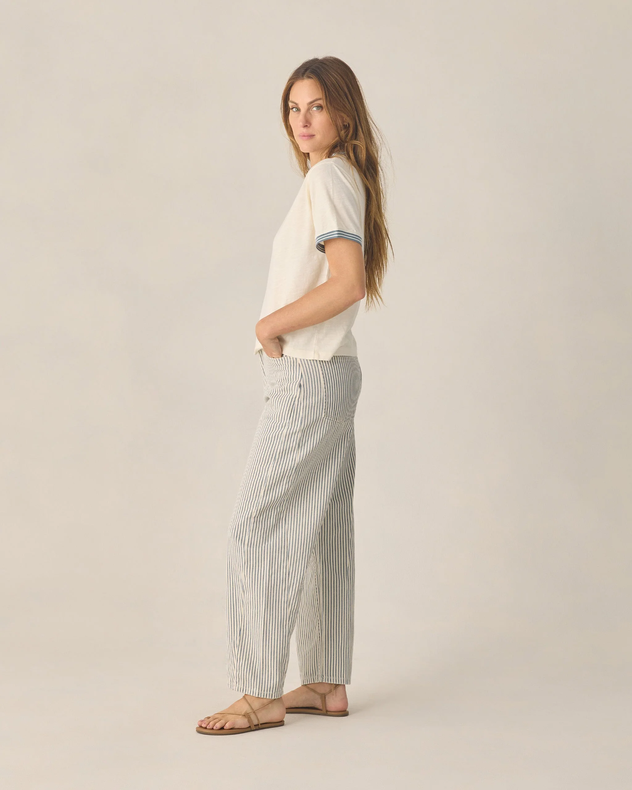Women's Ringer Tee Anchor Bow - Image 3