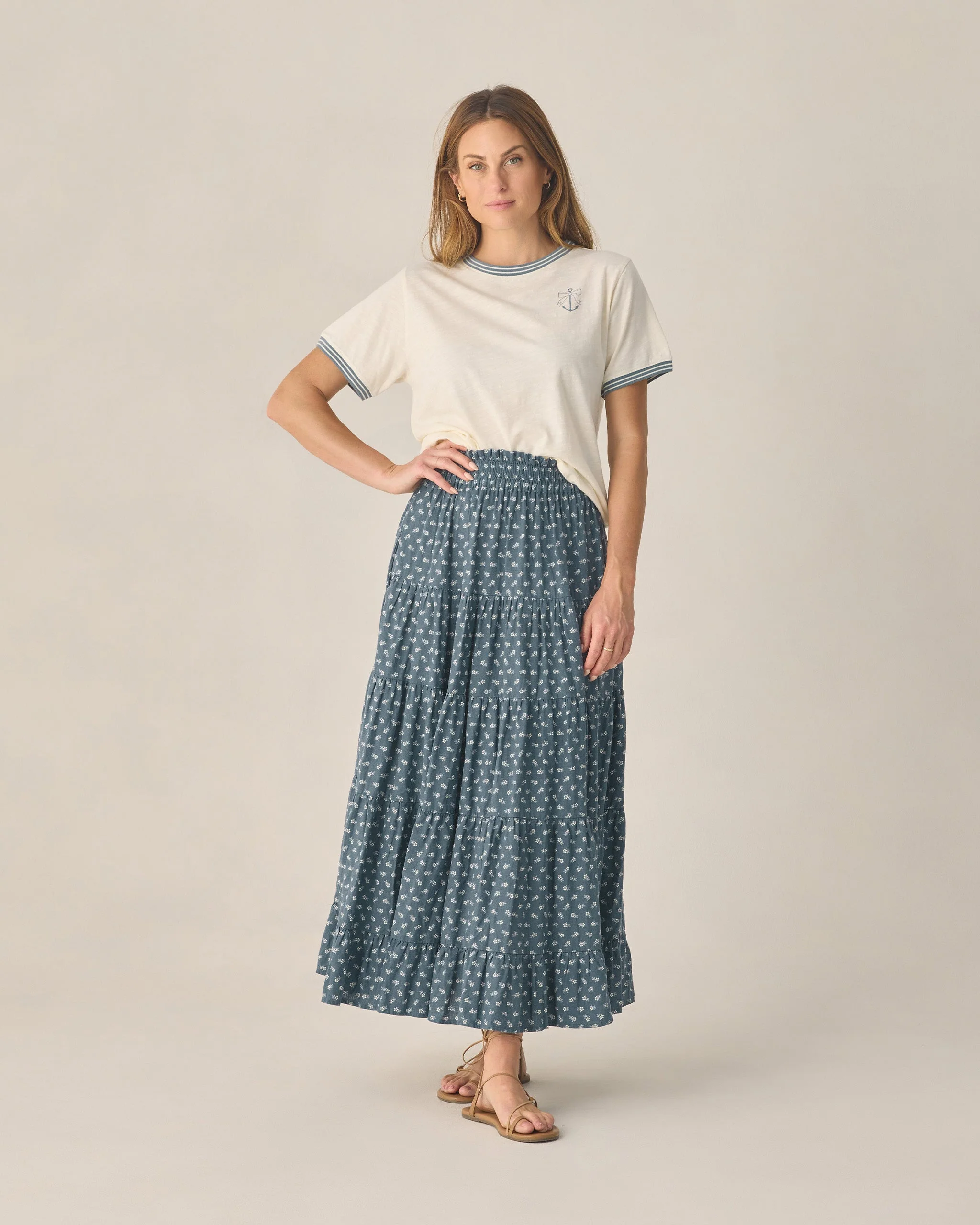 Women's Ringer Tee Anchor Bow - Image 6