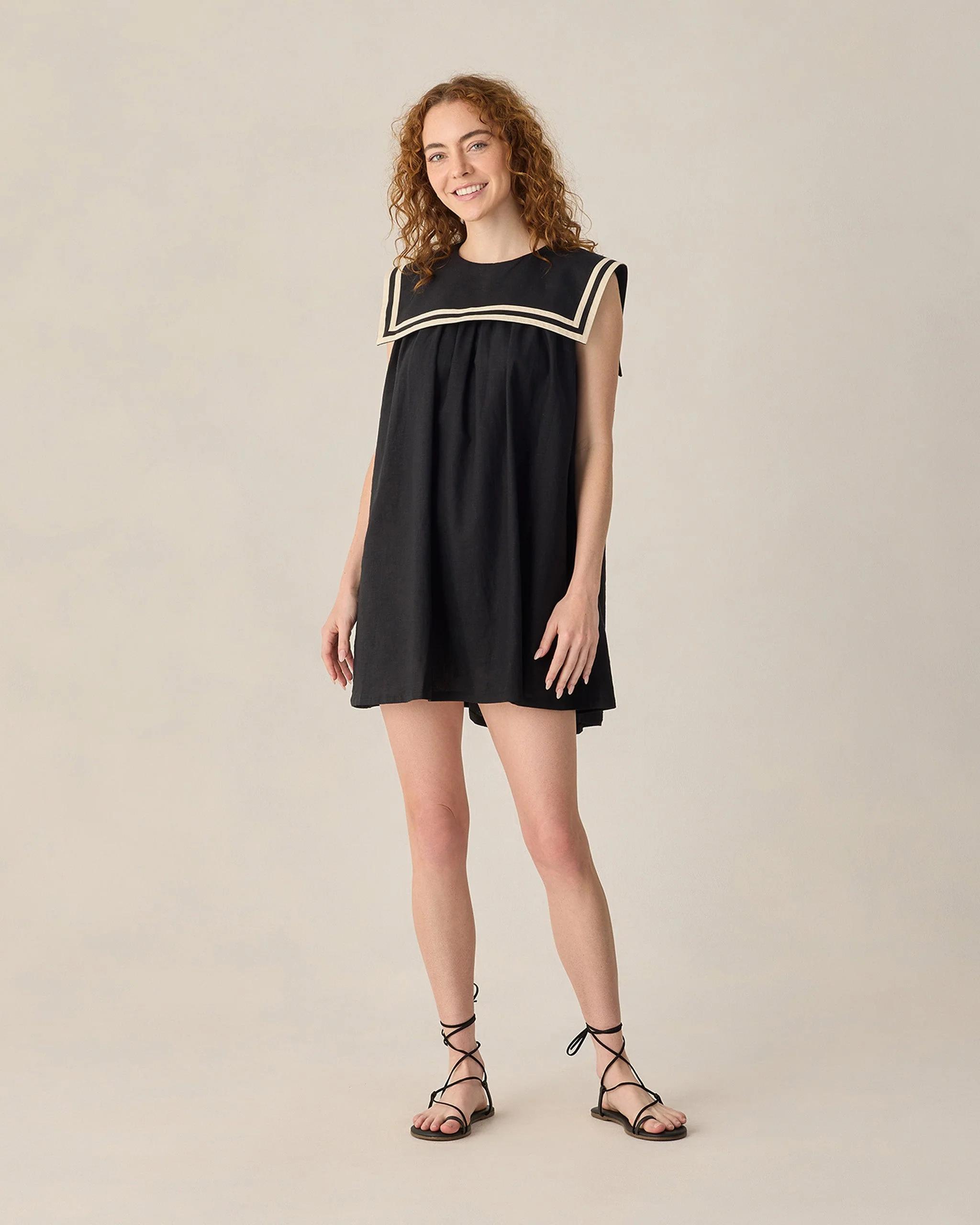 Women's Sailor Dress Black