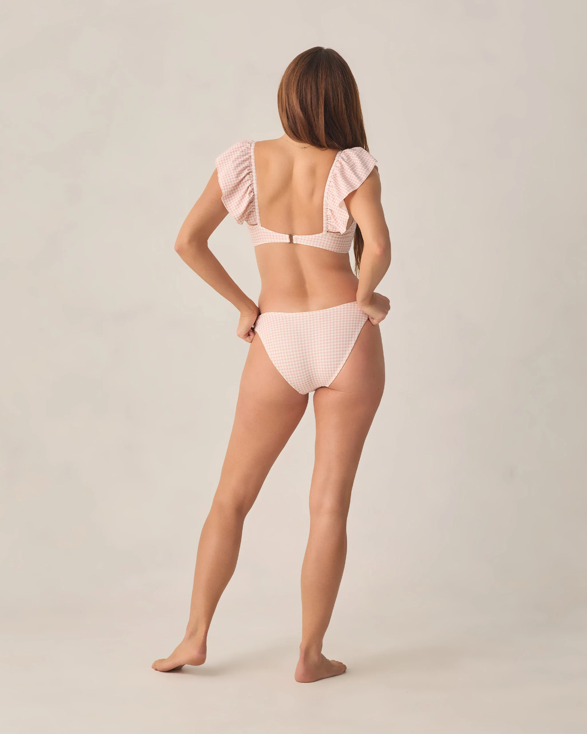 Women's Scoop Bikini Bottom Petal Gingham - Image 2