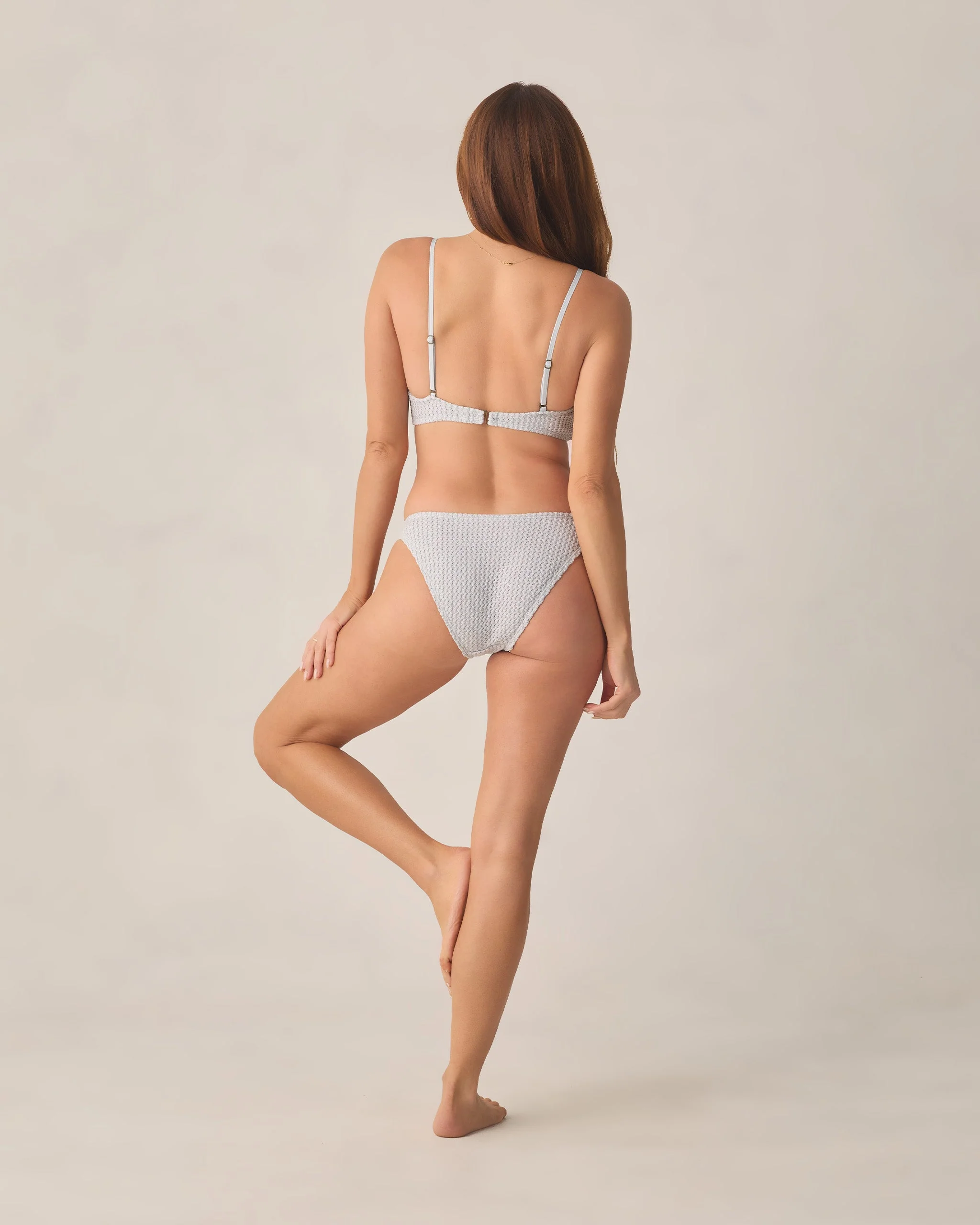 Women's Shores Bandeau Bikini Top Dusty Blue - Image 2
