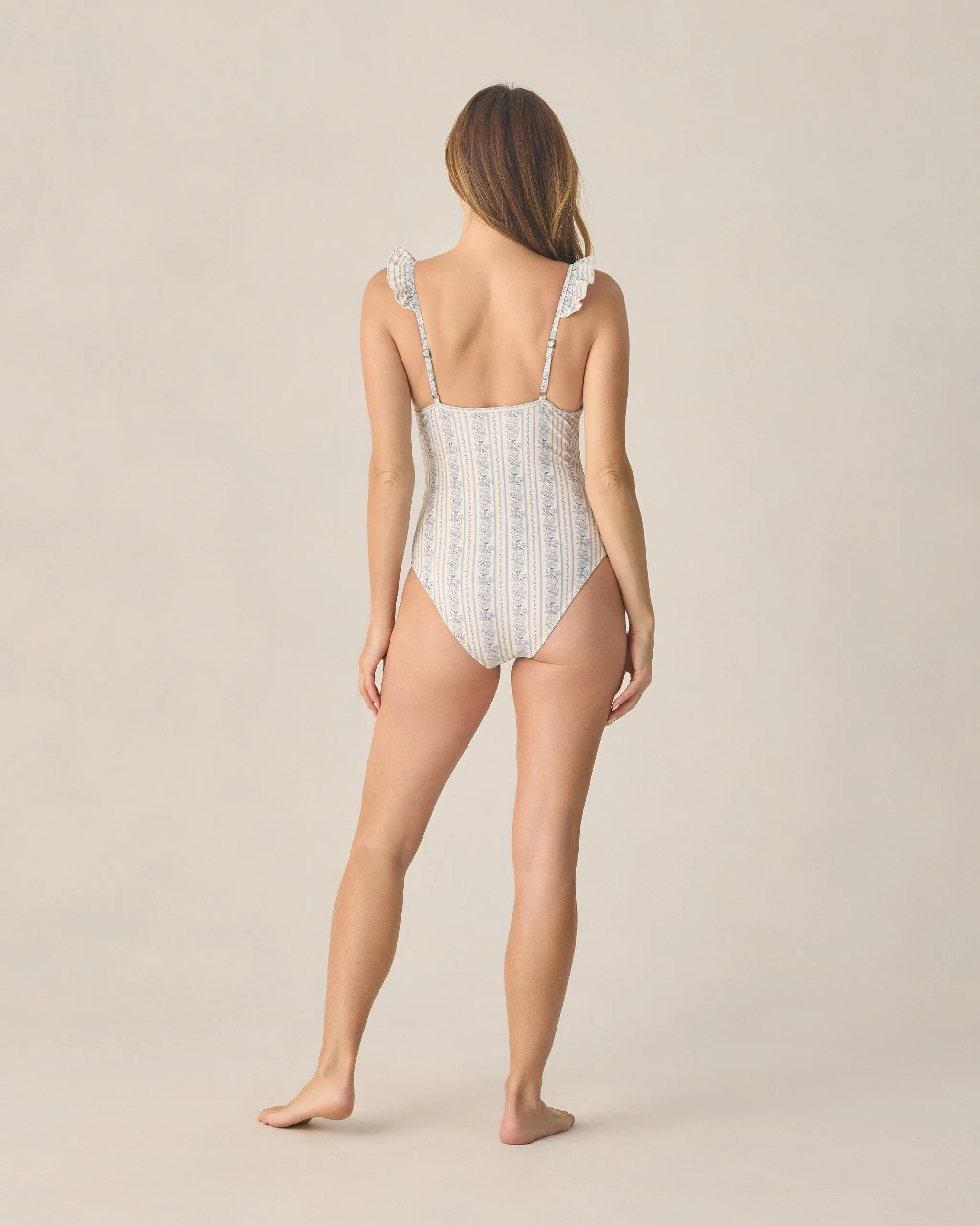 Women's Sky One-Piece Blue Floral - Image 2