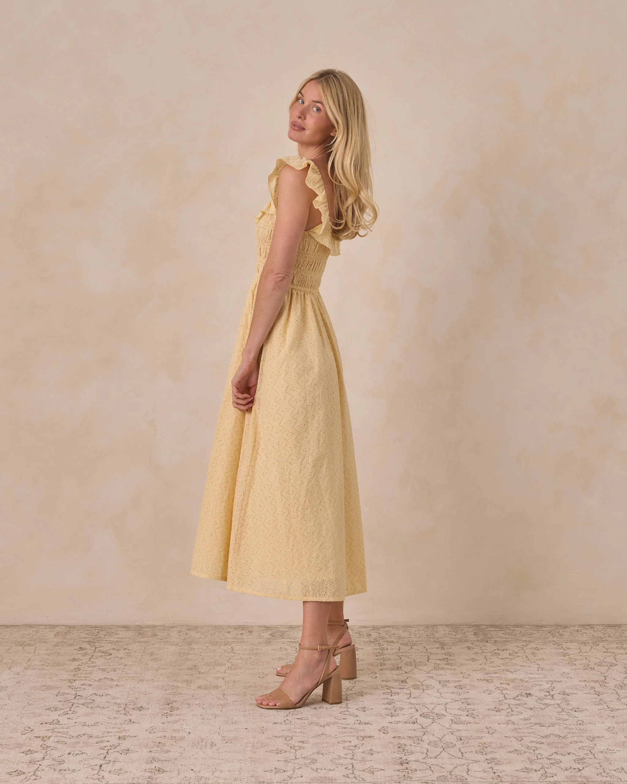 Women's Stella Dress Lemon - Image 3