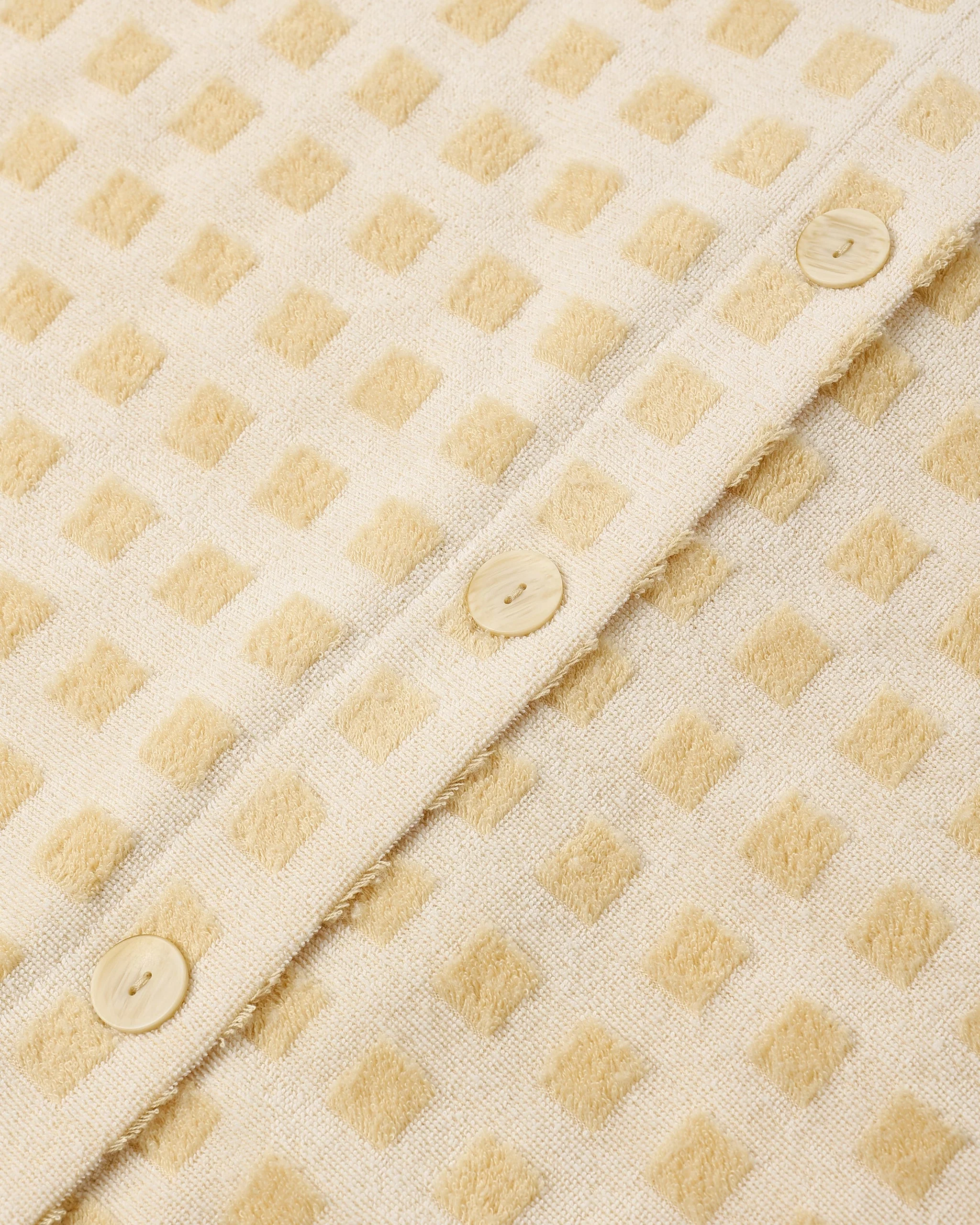 Women's Terry Cover Up Set Butterscotch Grid - Image 6