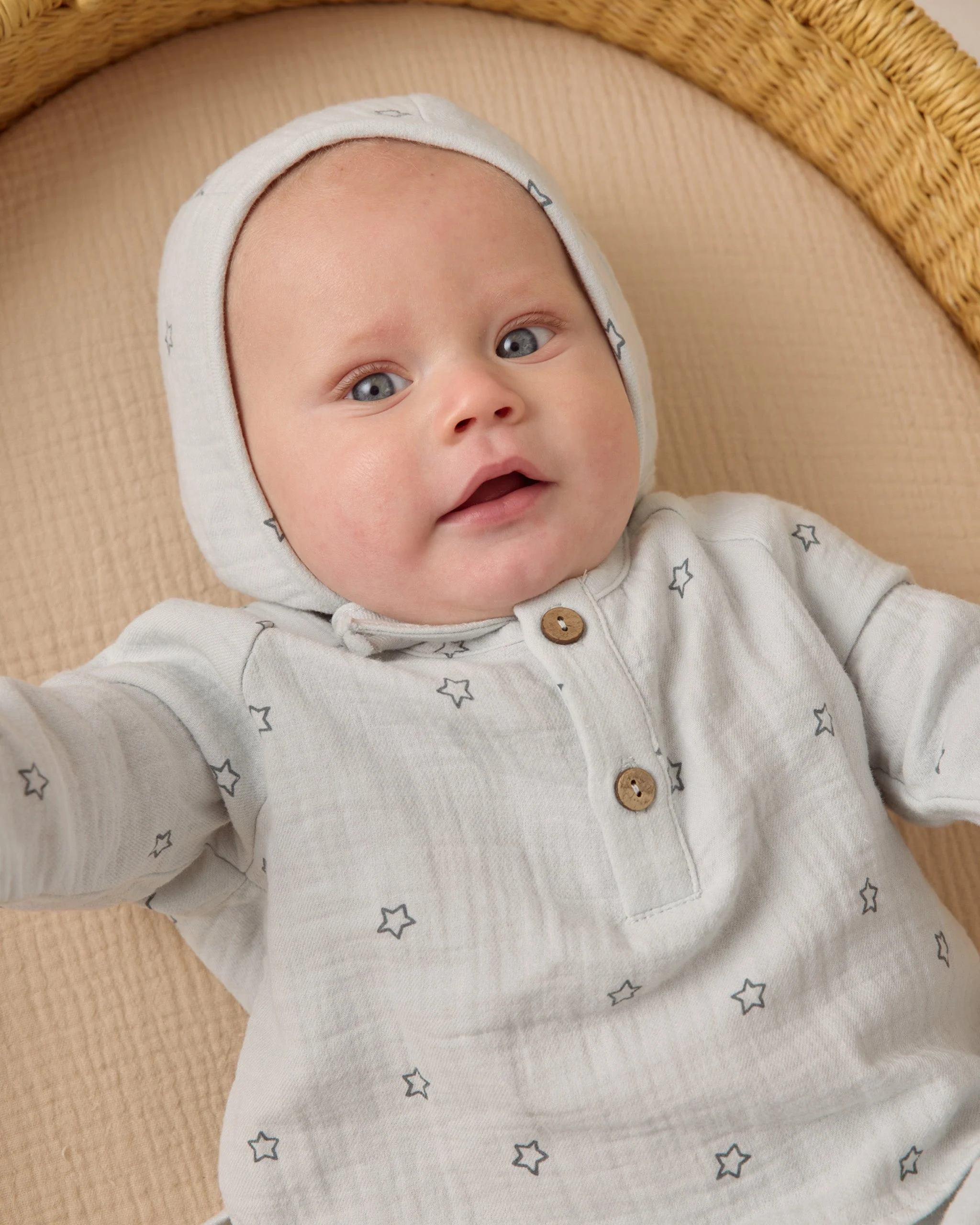 Woven Baby Bonnet || Twinkle - Image 2