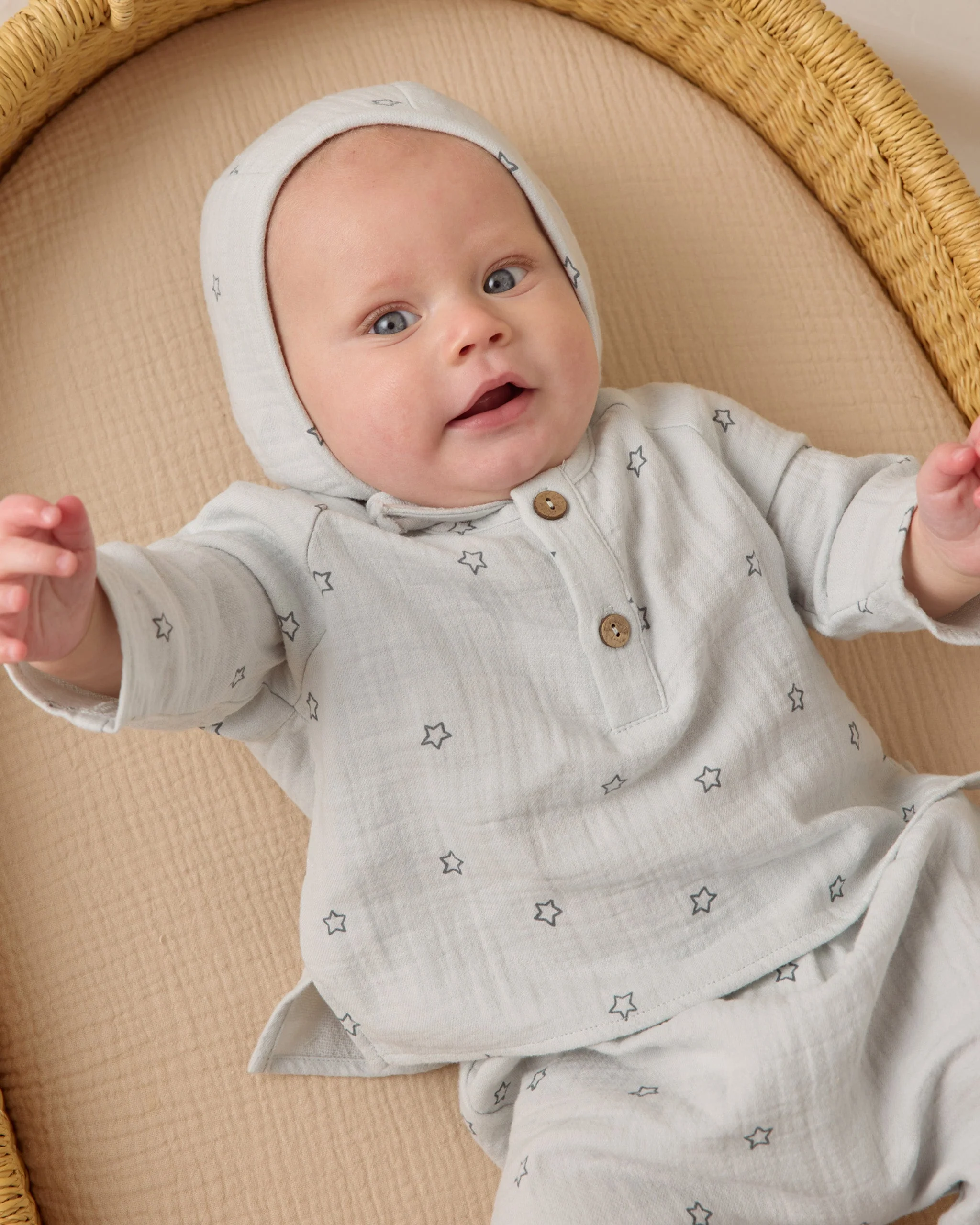 Woven Baby Bonnet || Twinkle - Image 3