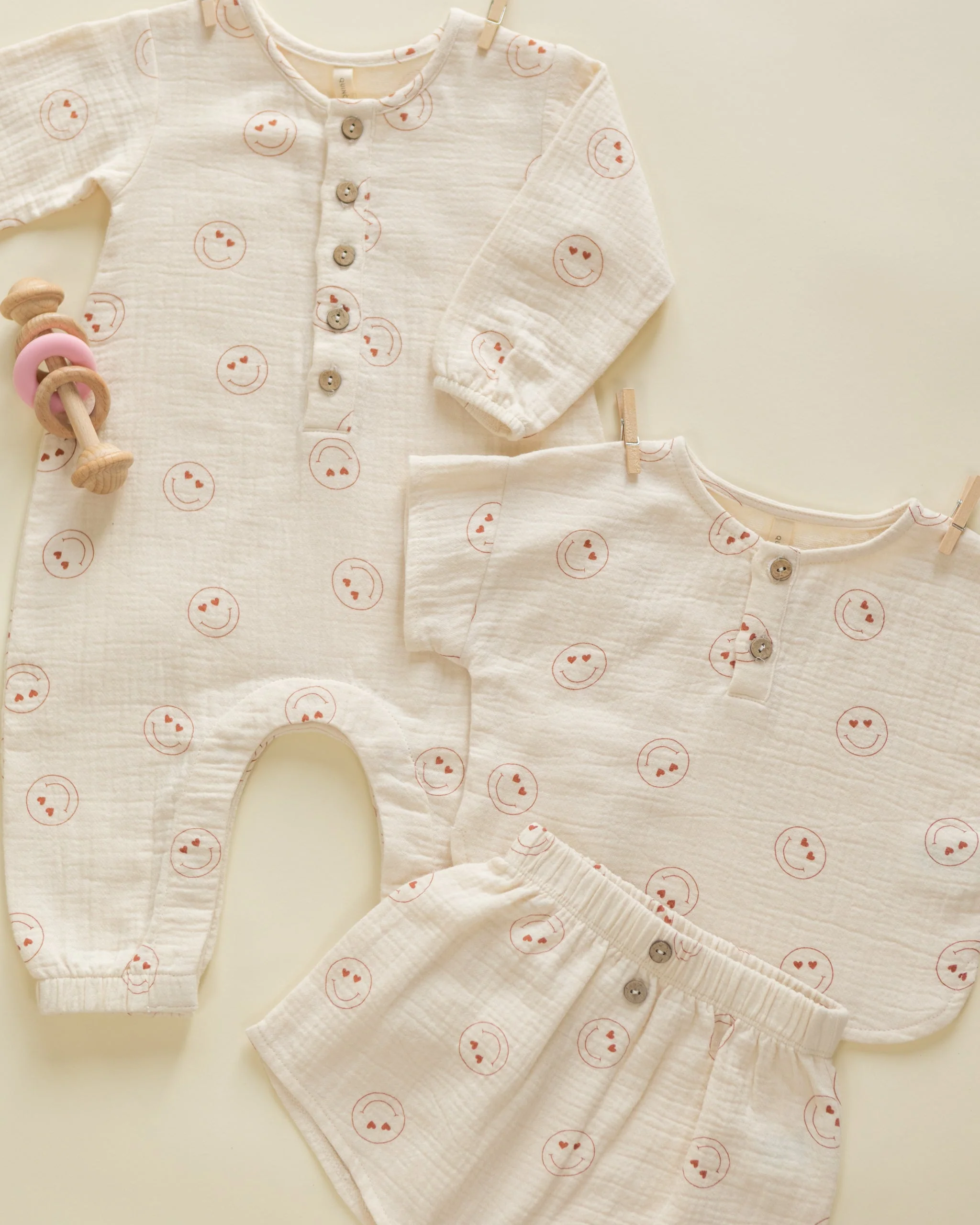 Woven Boxy Top + Short Set Heart Eyes - Image 5