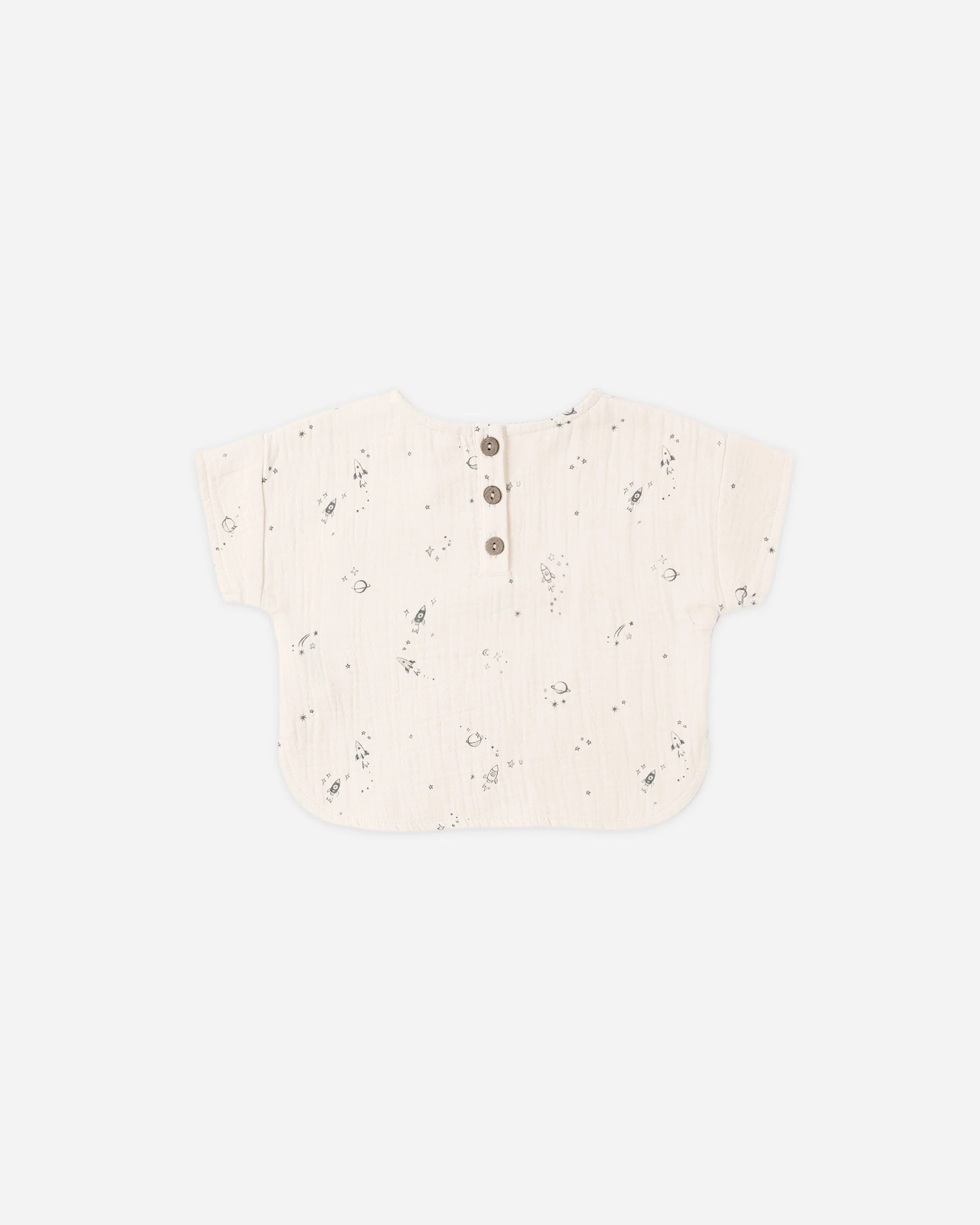 Woven Boxy Top Space - Image 2
