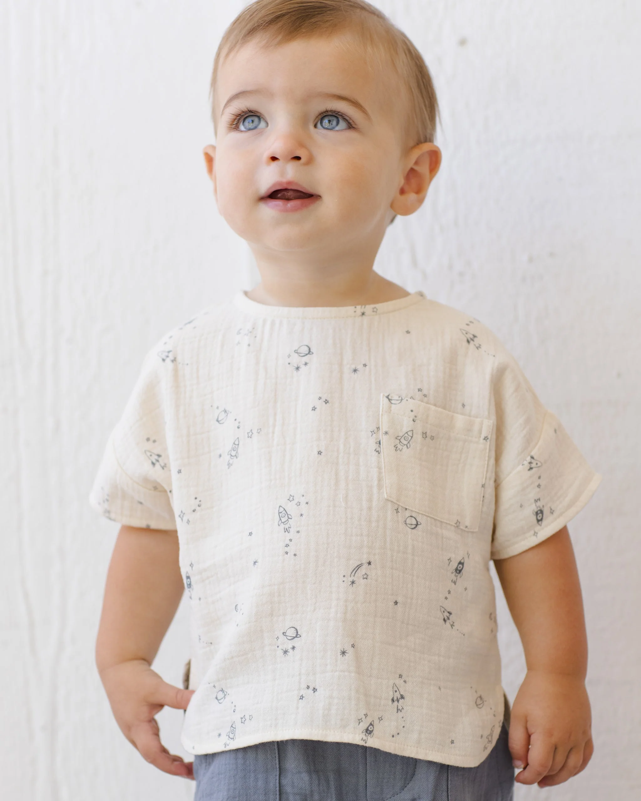 Woven Boxy Top Space - Image 3