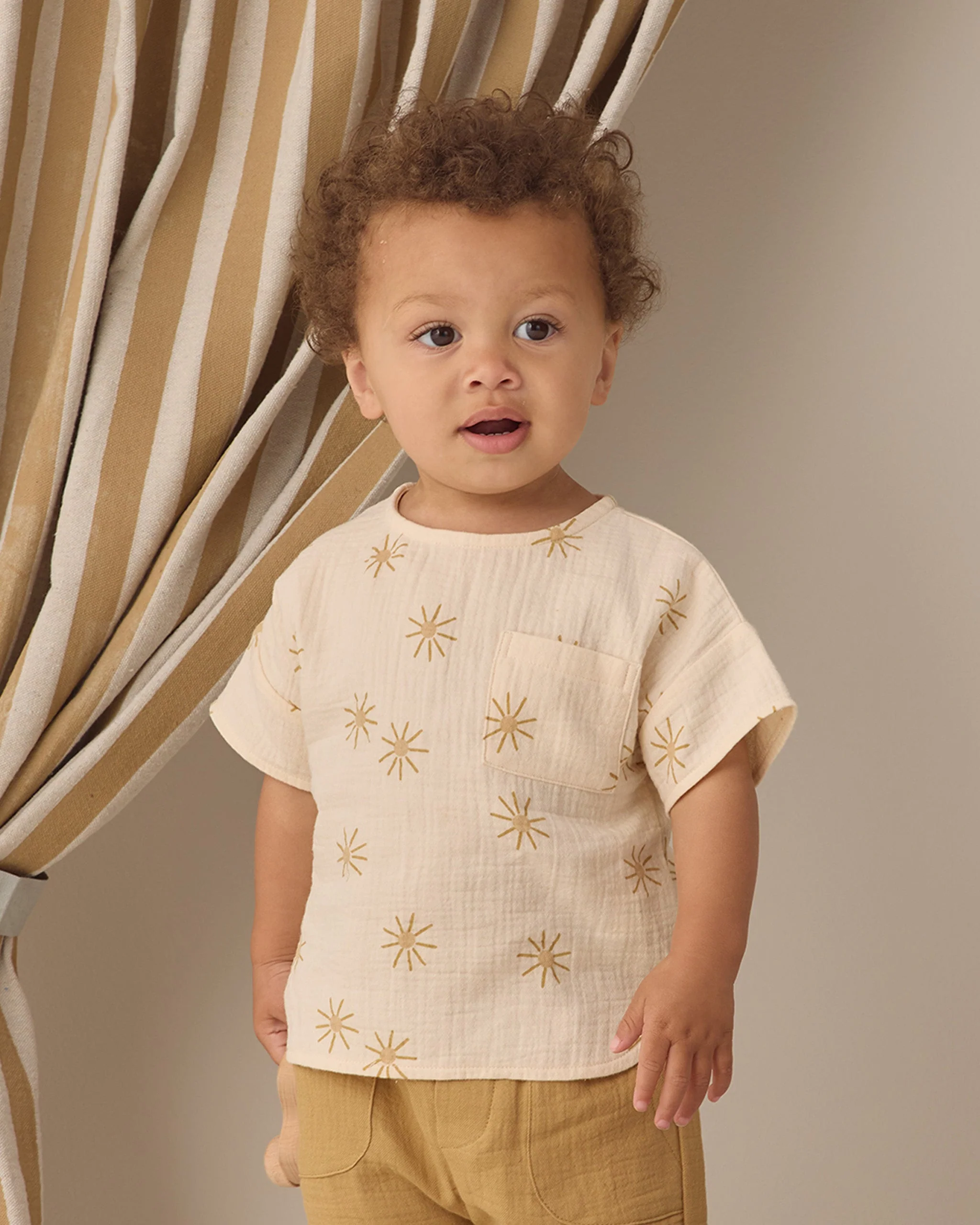 Woven Boxy Top Sunburst - Image 3
