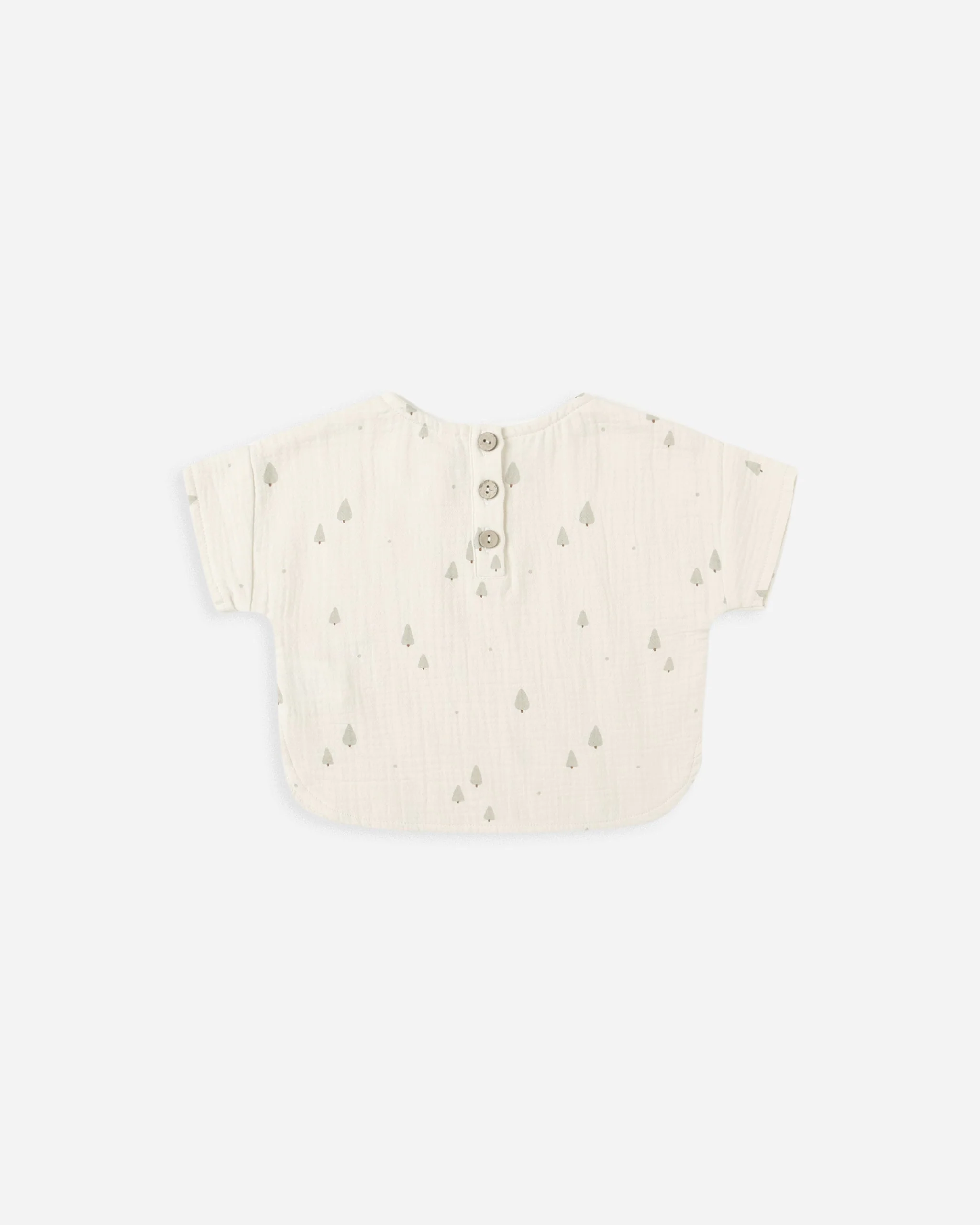 Woven Boxy Top || Trees - Image 2