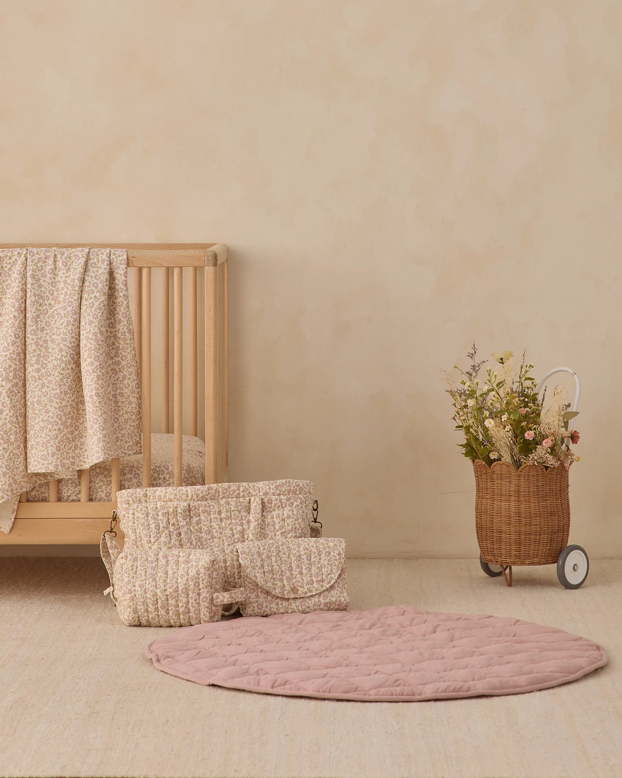 Woven Crib Sheet Dahlia - Image 2