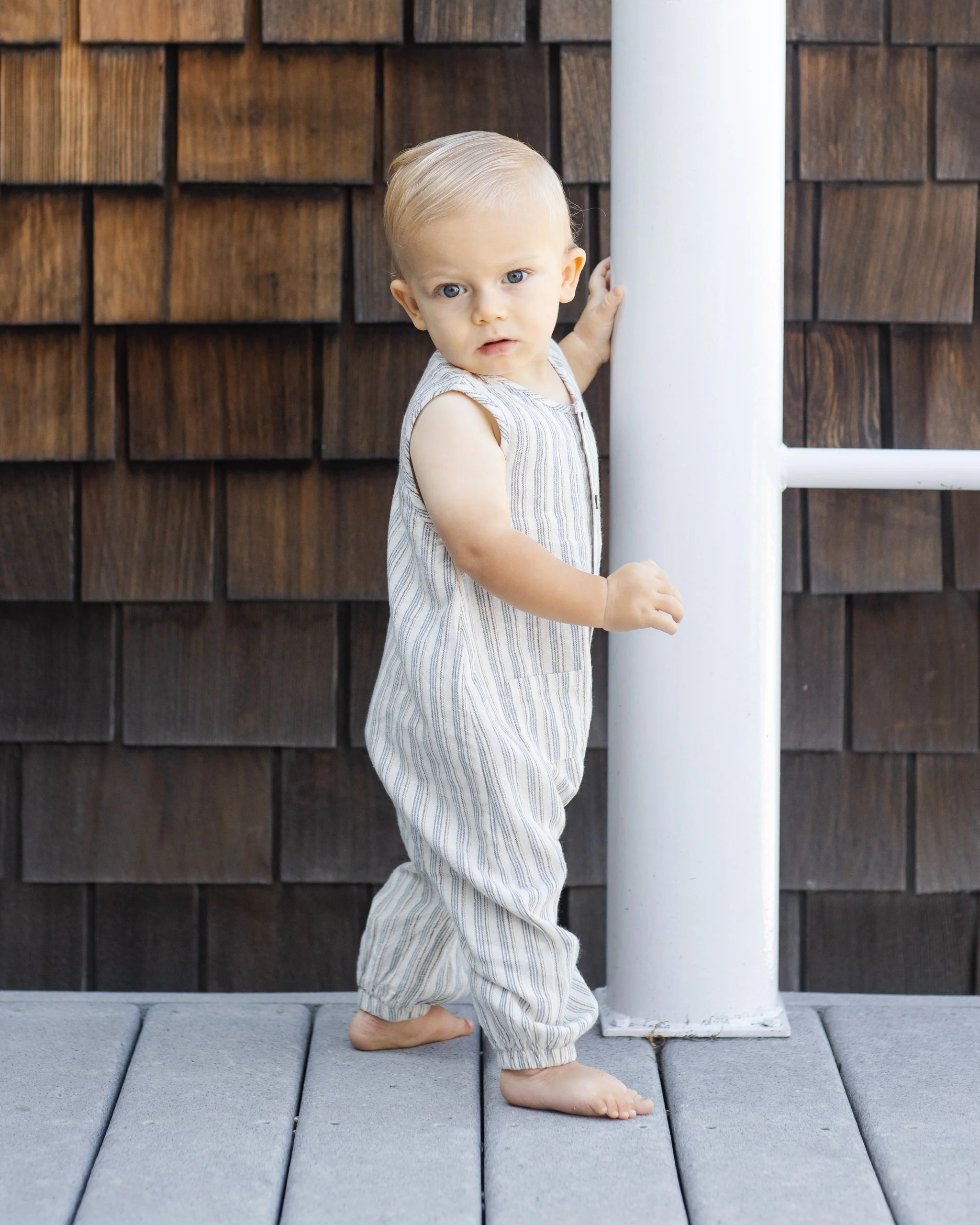 Woven Jumpsuit Nautical Stripe - Image 2