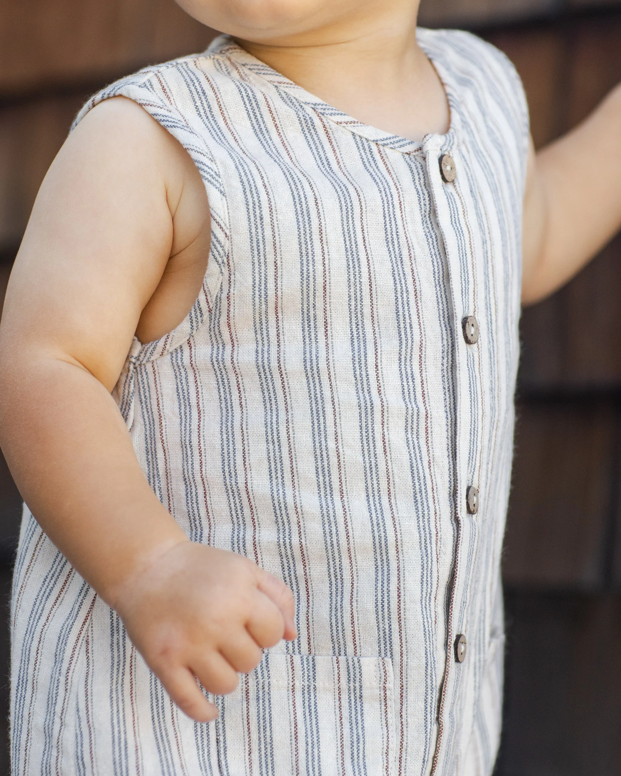 Woven Jumpsuit Nautical Stripe - Image 4