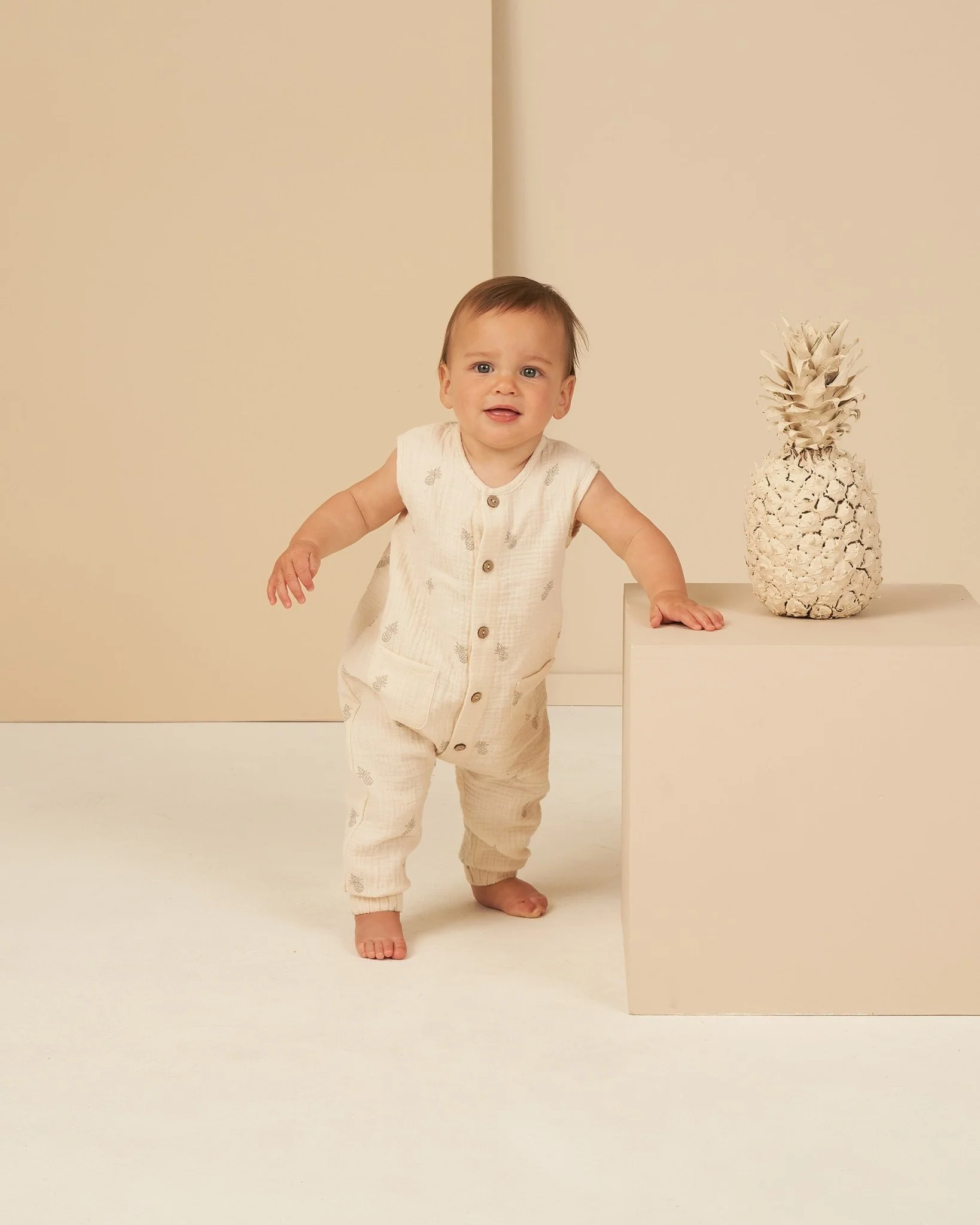 Woven Jumpsuit || Pineapple - Image 2