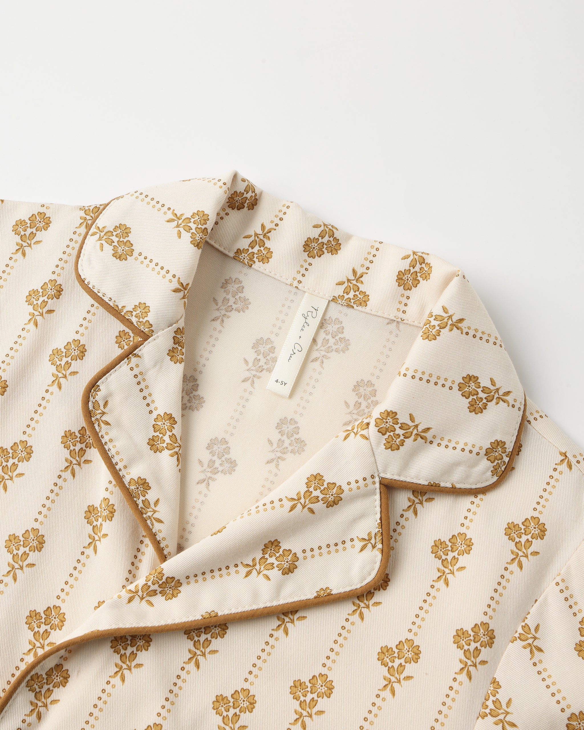 Woven Pajama Set || Golden Bloom - Image 2