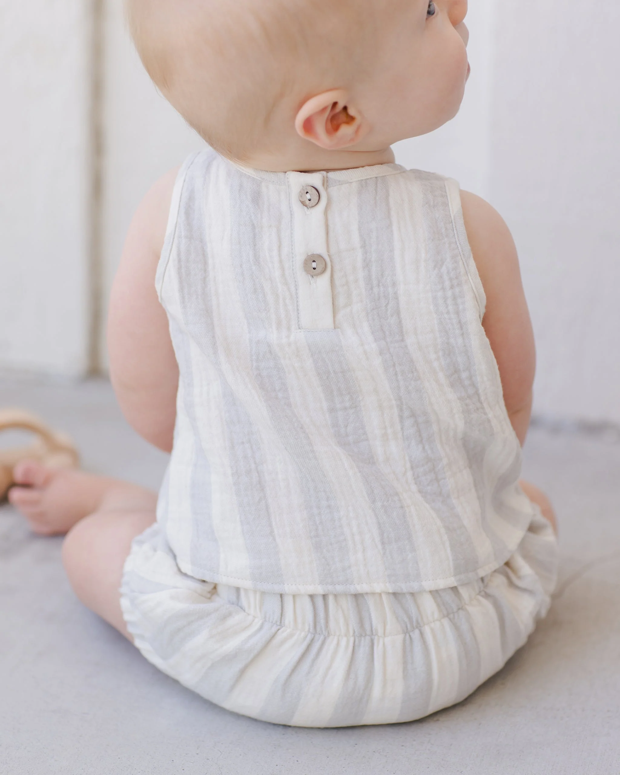 Woven Tank + Short Set || Sky Stripe - Image 3