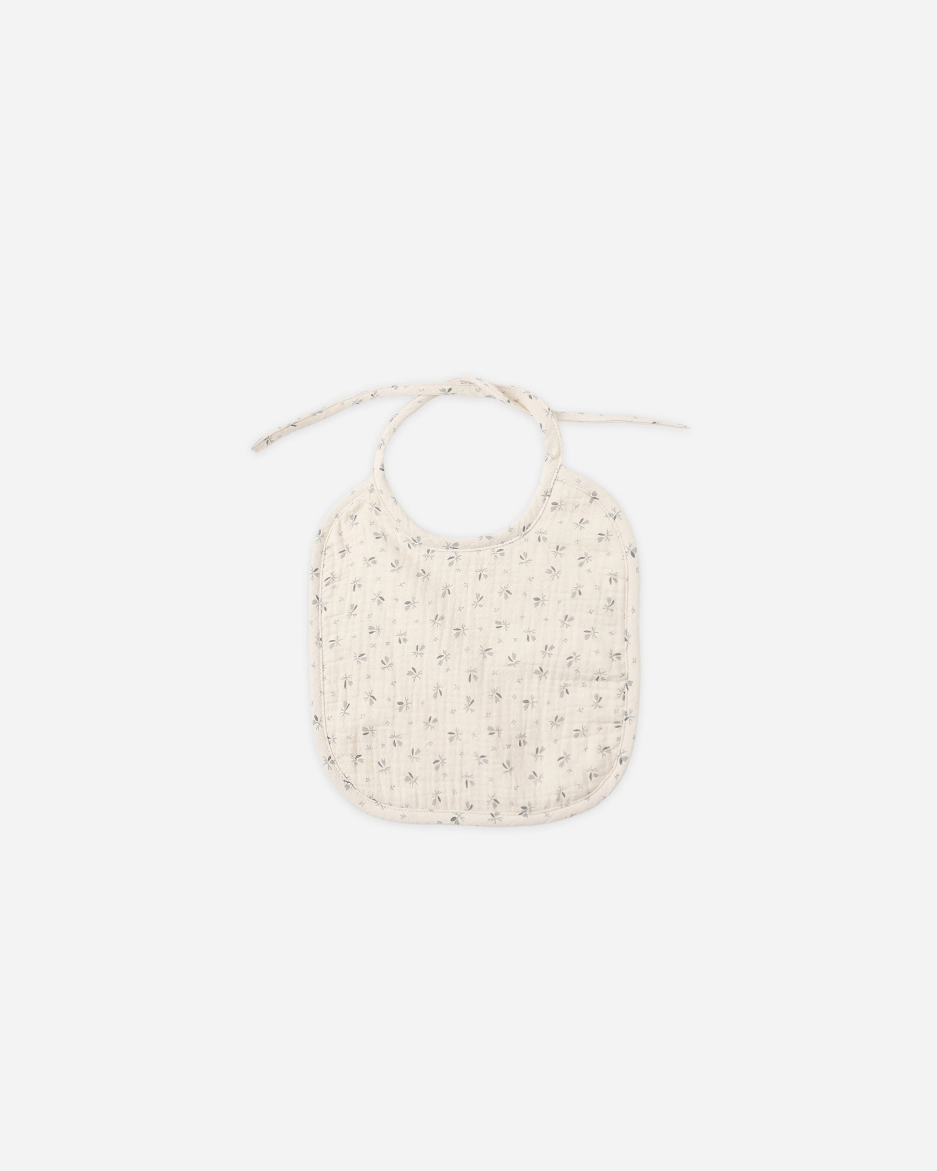 Woven Tie Bib || Bluebell