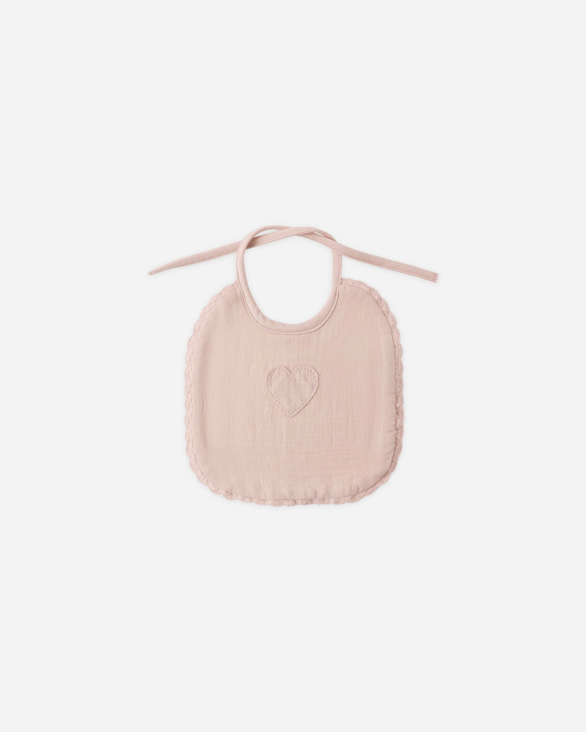 Woven Tie Bib Blush