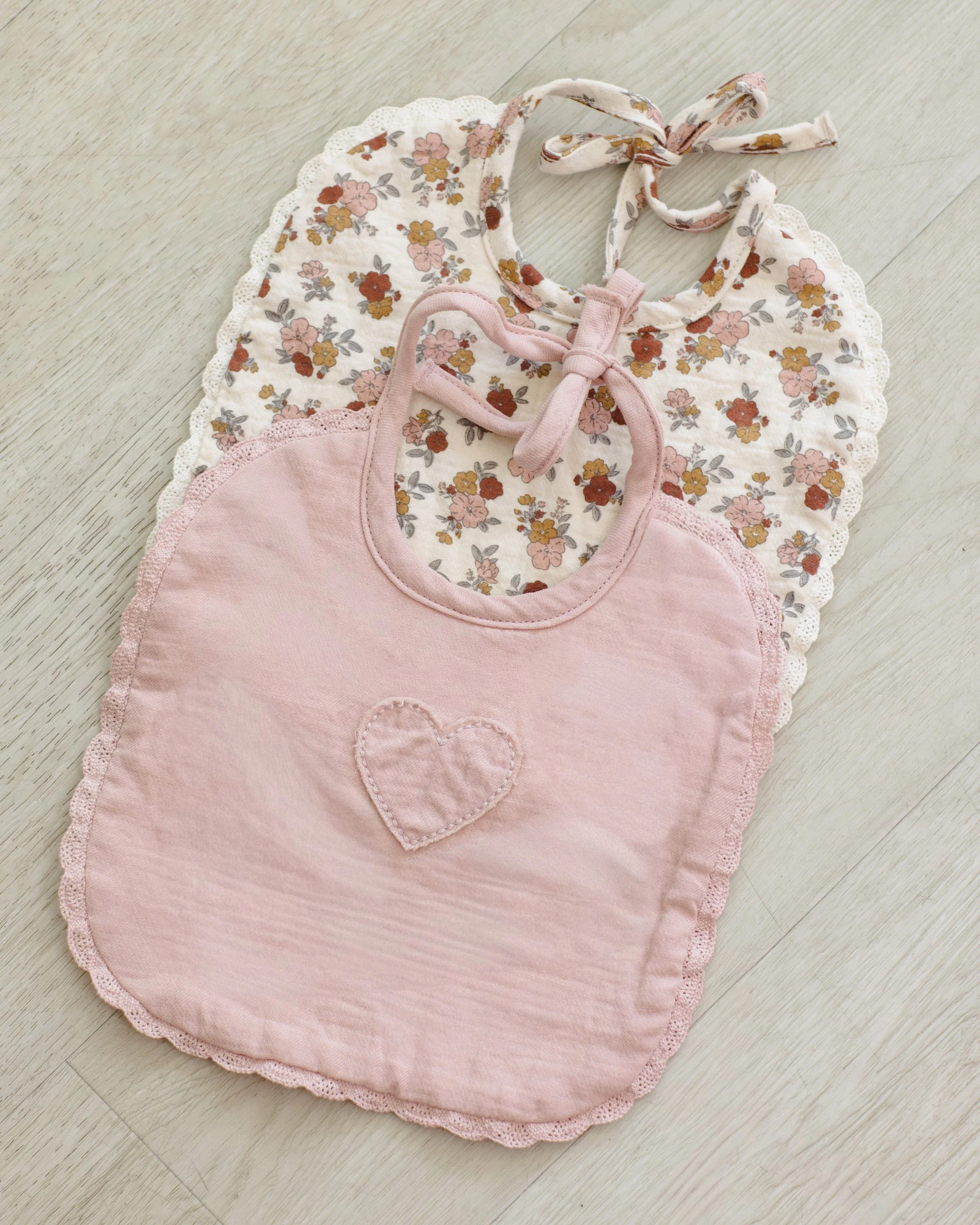 Woven Tie Bib Blush - Image 2