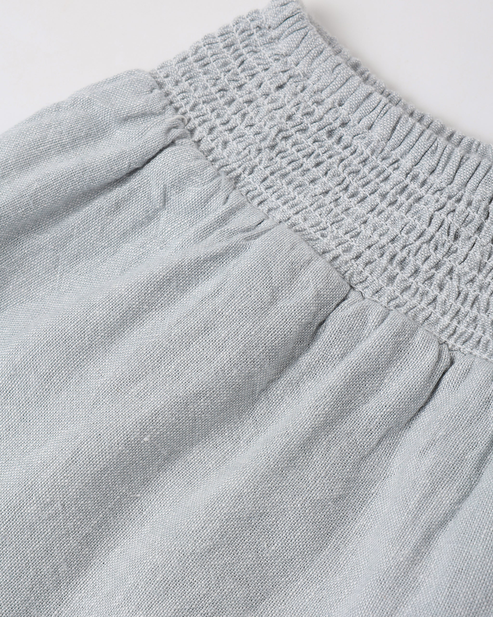 Wrap Ruffle Skirt Heathered Light Blue - Image 6