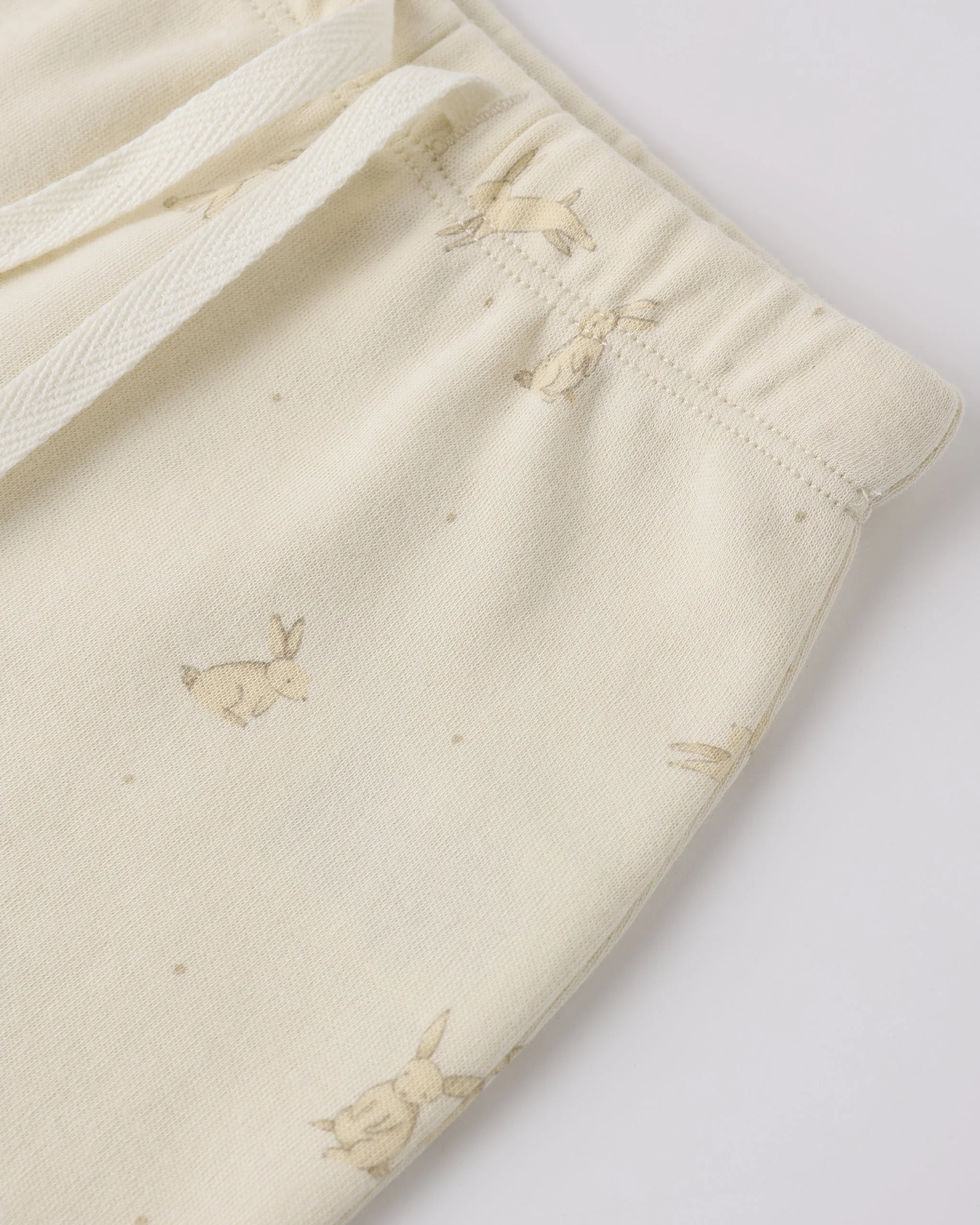 Wrap Top + Footed Pant Set Bunnies - Image 7