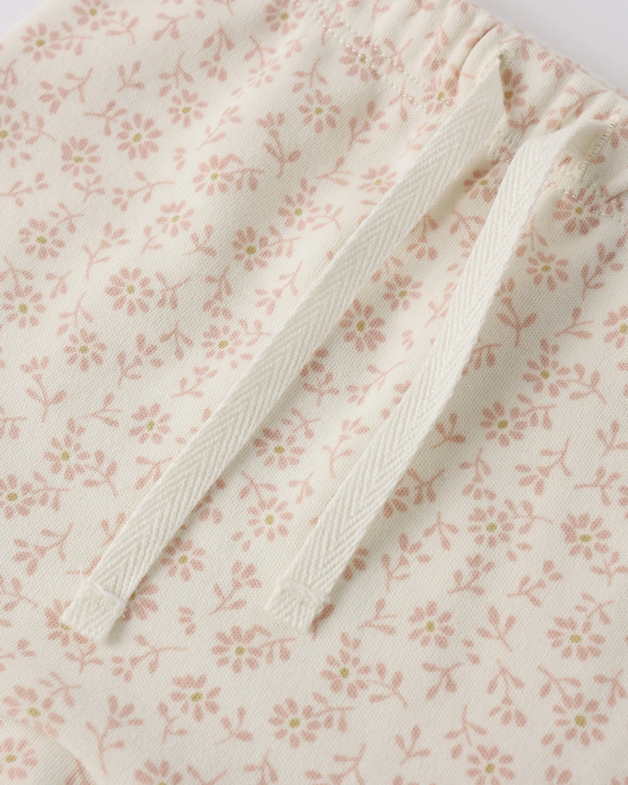 Wrap Top + Footed Pant Set Ditsy - Image 3