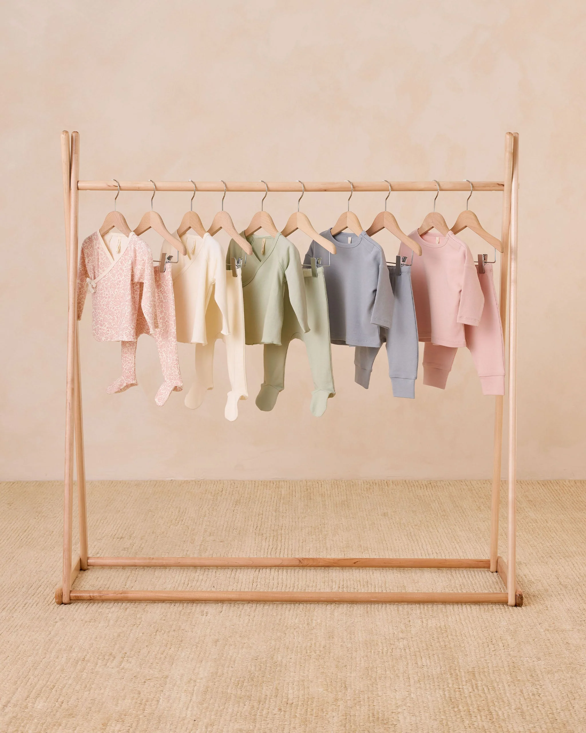 Wrap Top + Footed Pant Set || Mint - Image 4