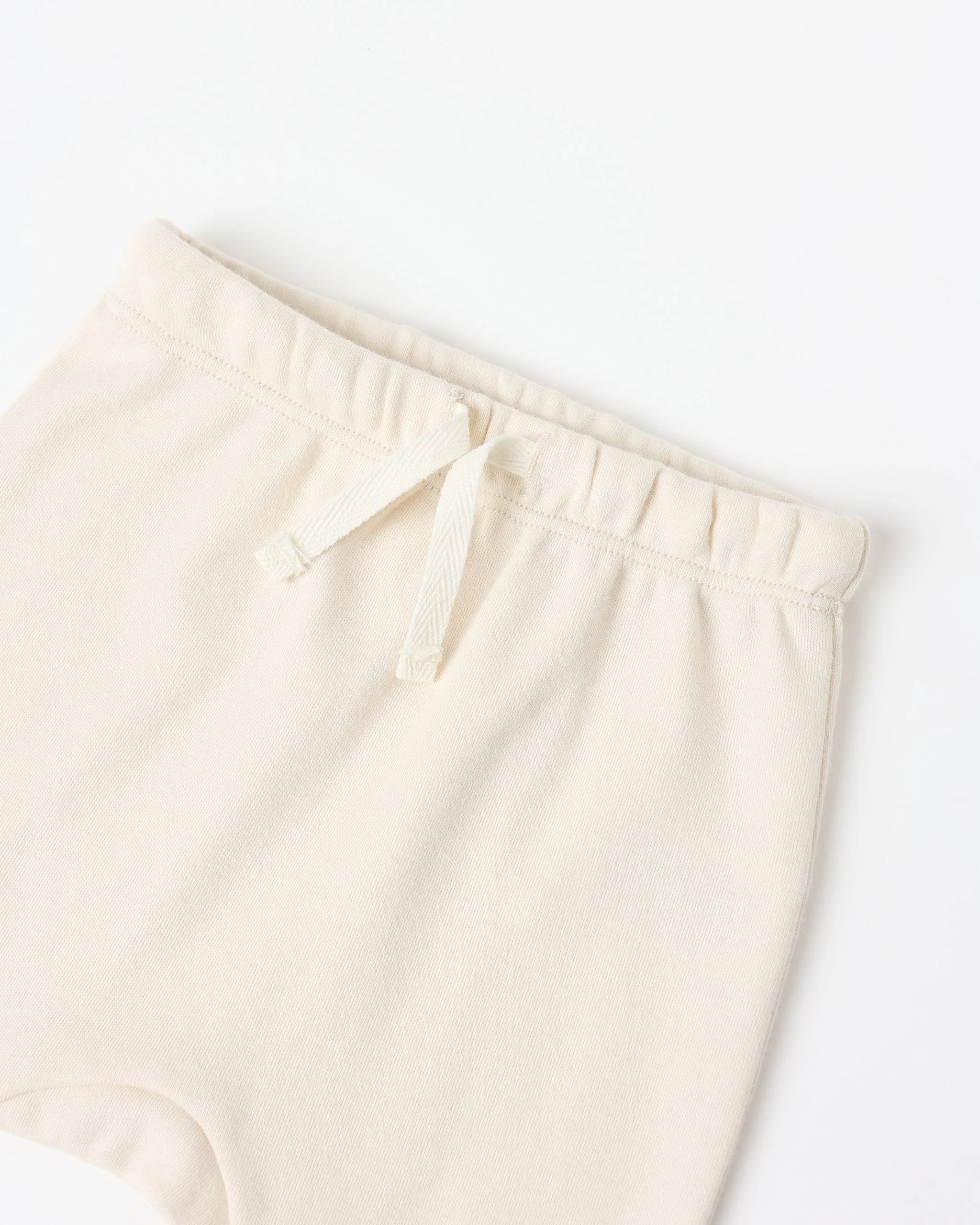 Wrap Top + Footed Pant Set || Natural - Image 4