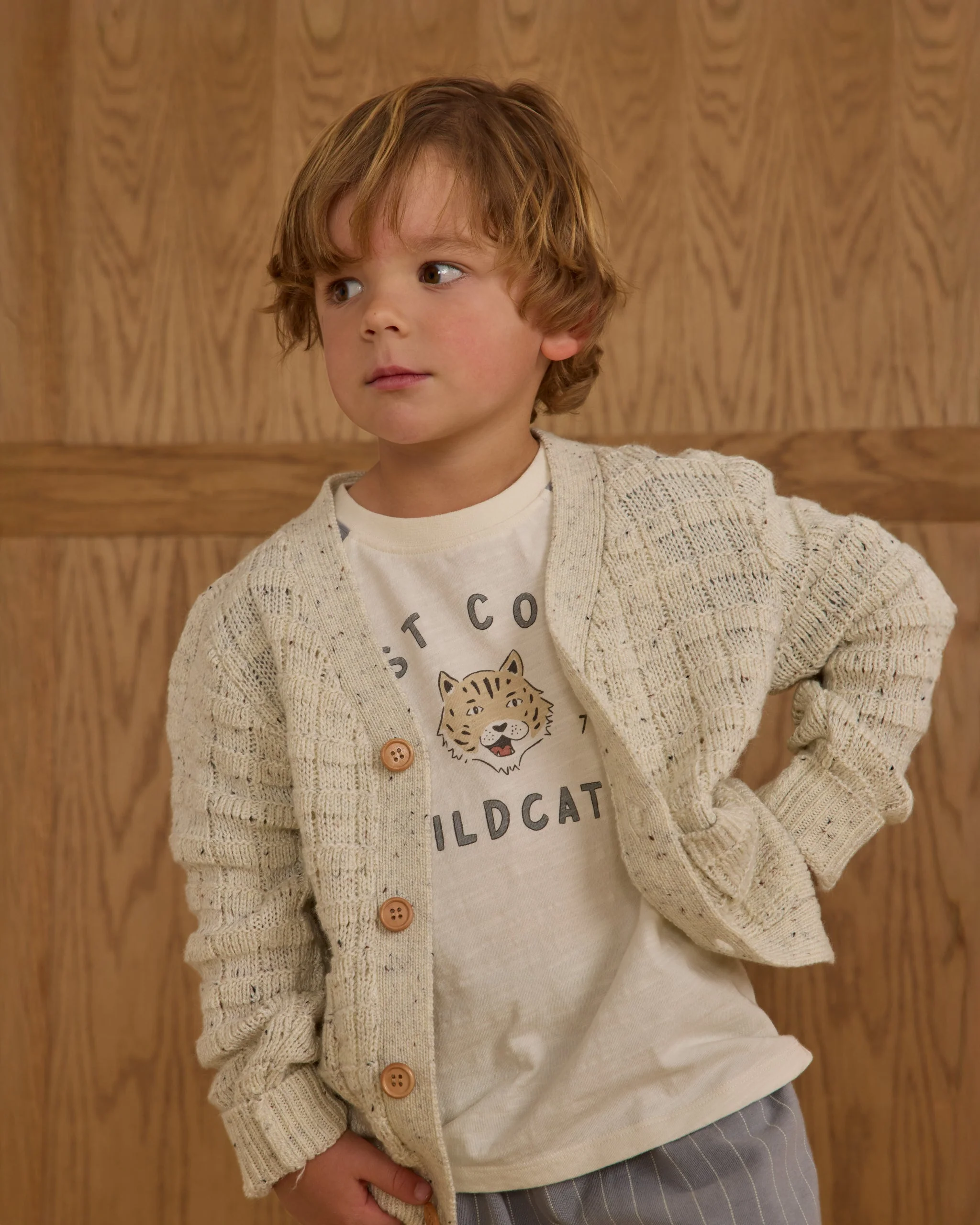 Wynn Cardigan || Oatmeal Speckle - Image 2