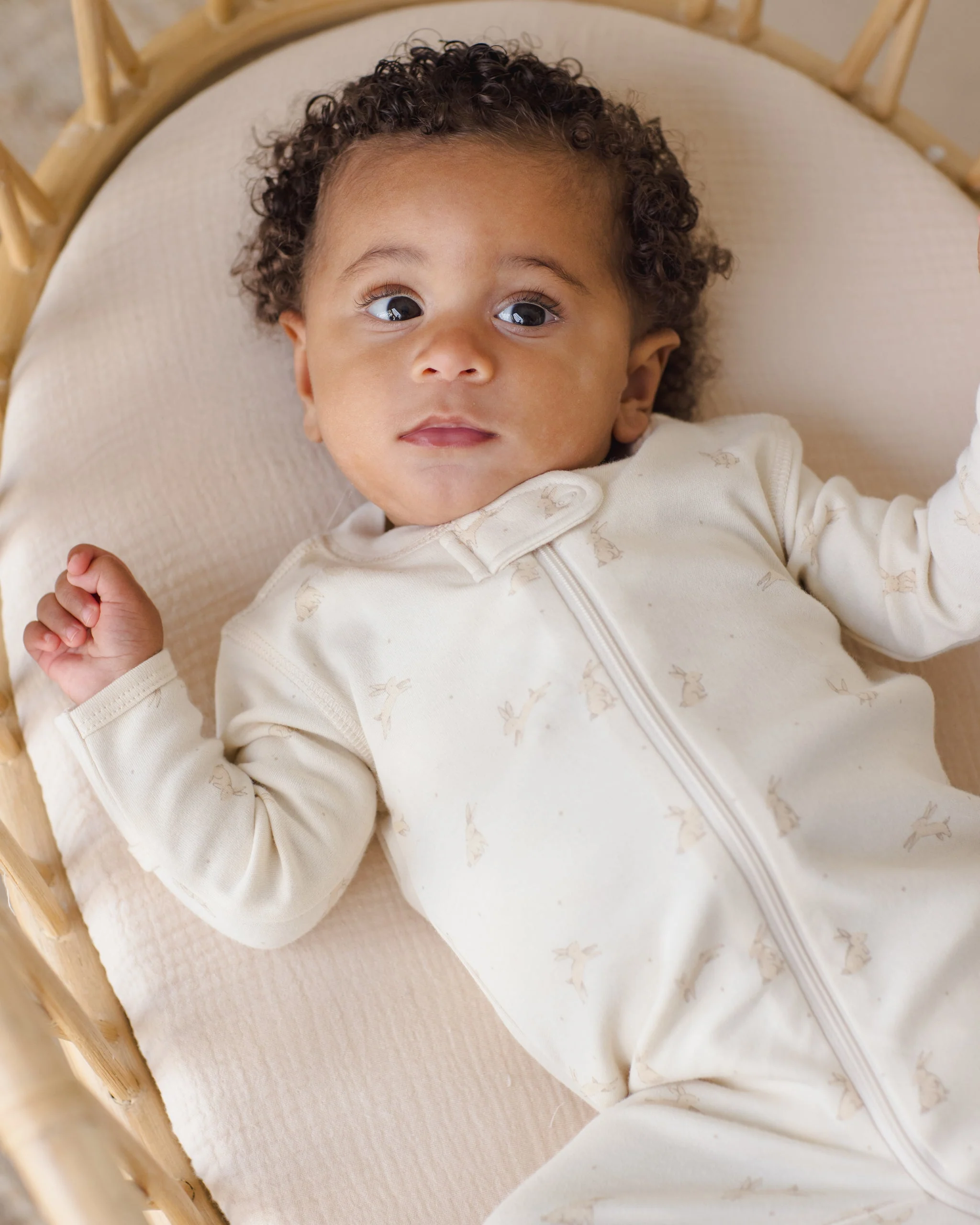 Zip Long Sleeve Sleeper Footie Bunnies - Image 2