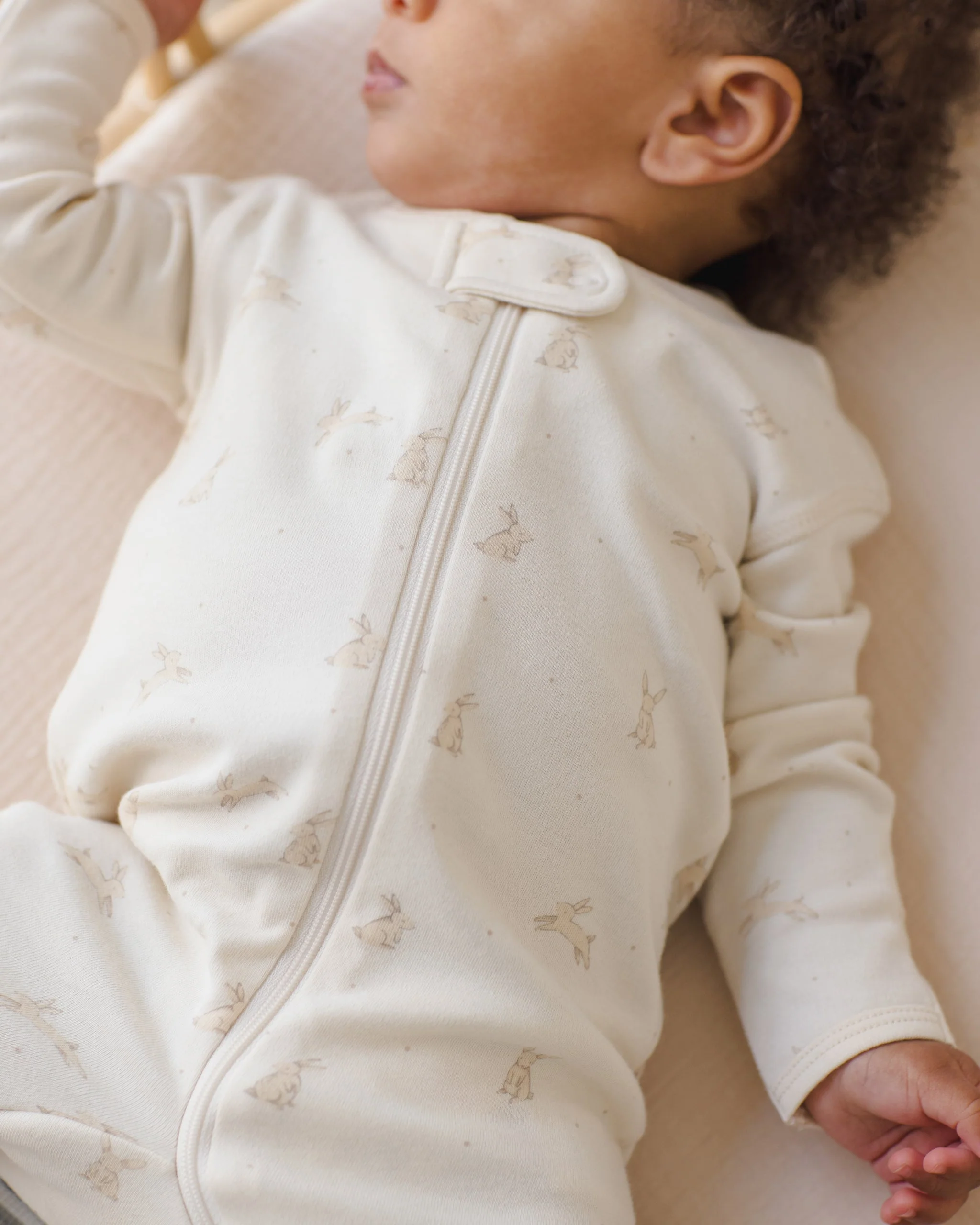 Zip Long Sleeve Sleeper Footie Bunnies - Image 3